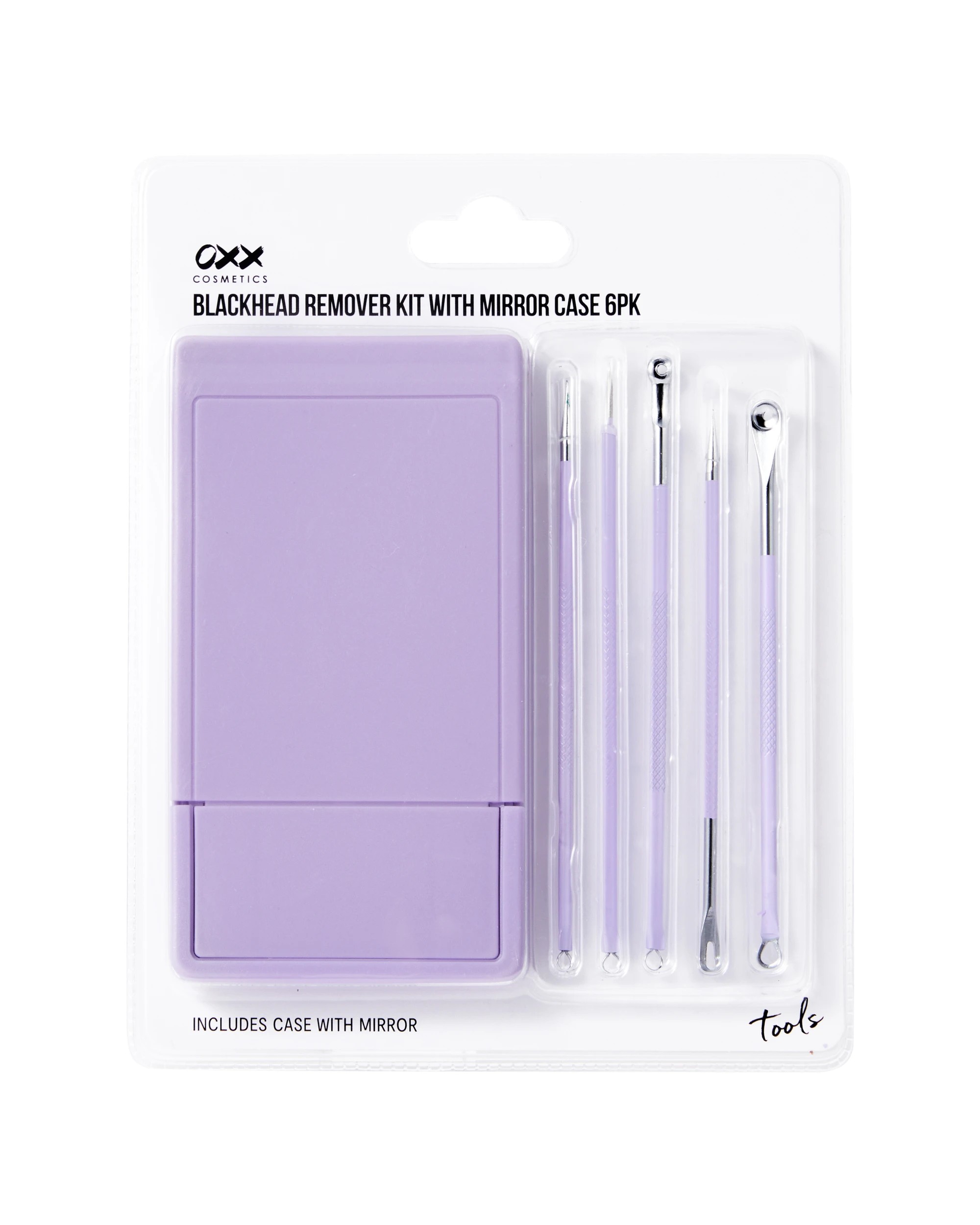 7 OXX Cosmetics 6 Pack Blackhead Remover Kit with Mirror Case, 7 of 7