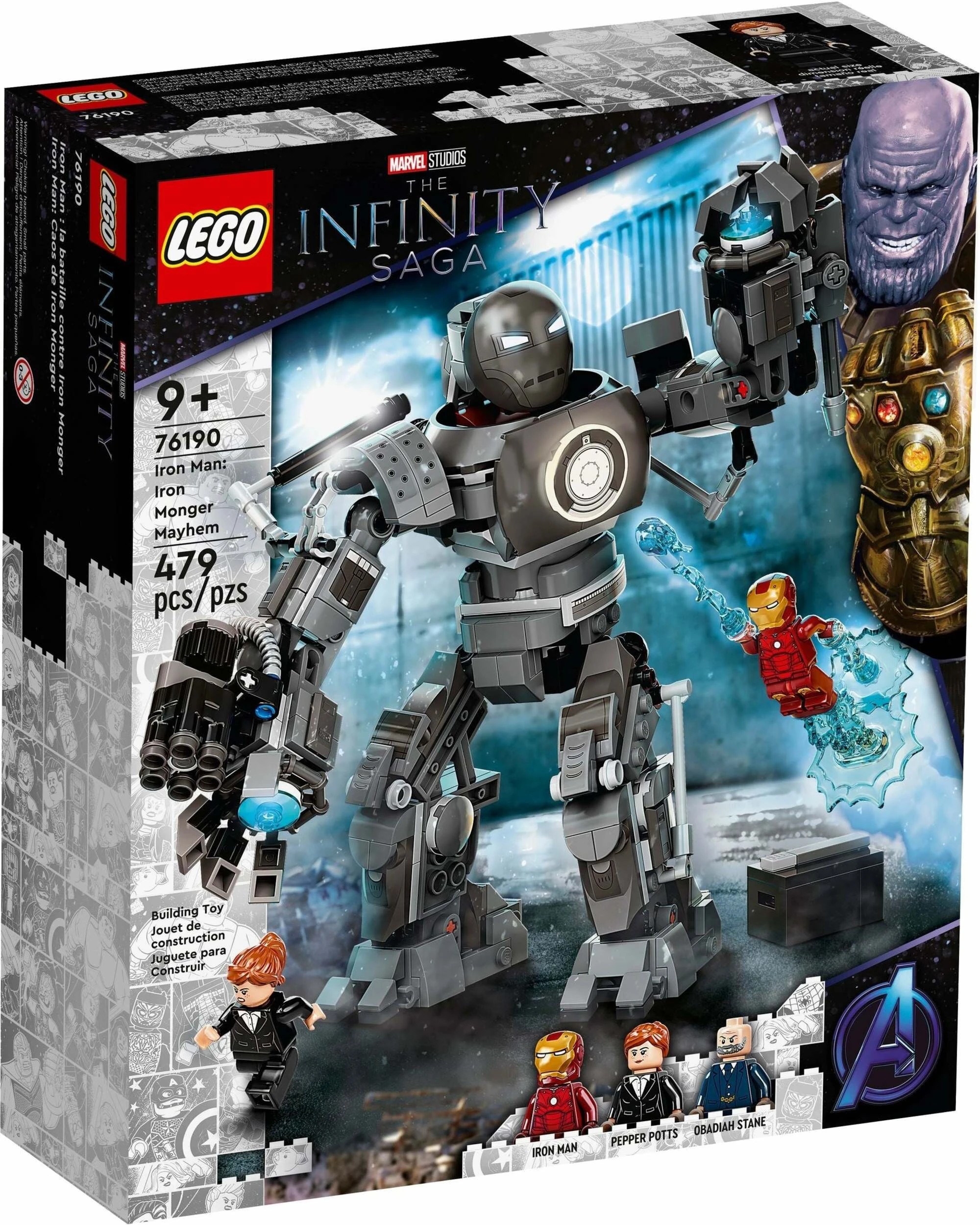 1 LEGO Marvel Series 76190 Iron Man: Iron Monger Mayhem, 1 of 5
