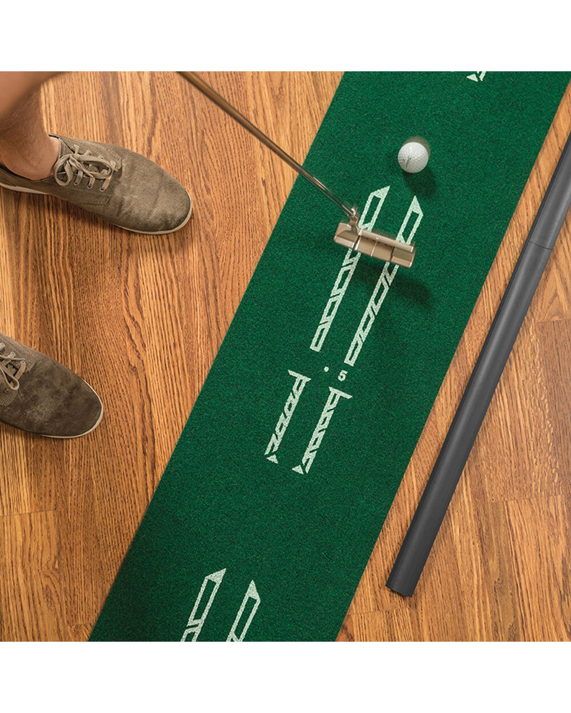 4 Sklz 274cm Accelerator Pro Putting Mat Ball Return Alignment Guides Golf Training Aid - Green, 4 of 4