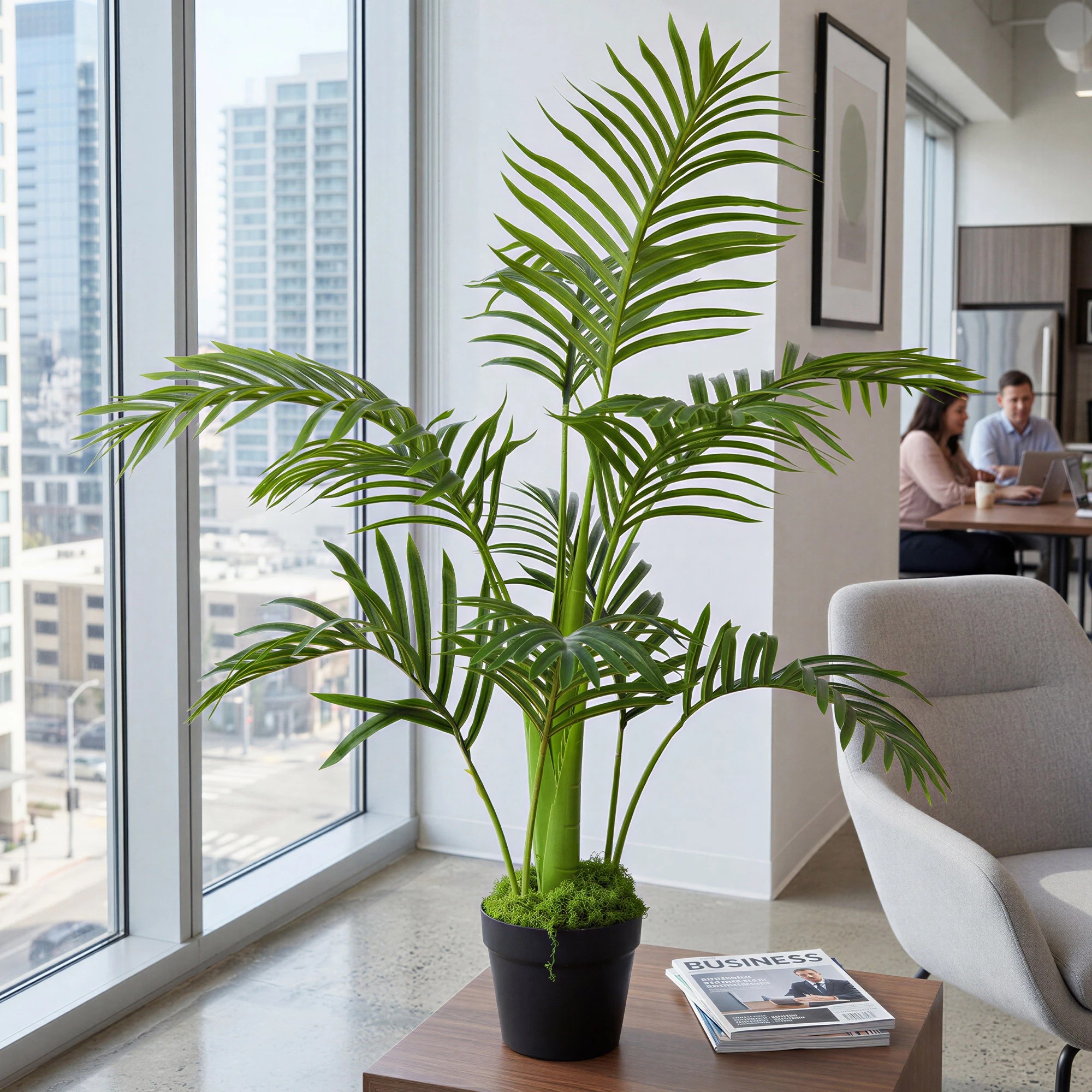 8 Lambu Artificial Tree Plastic Pot 95Cm - Black, 8 of 9