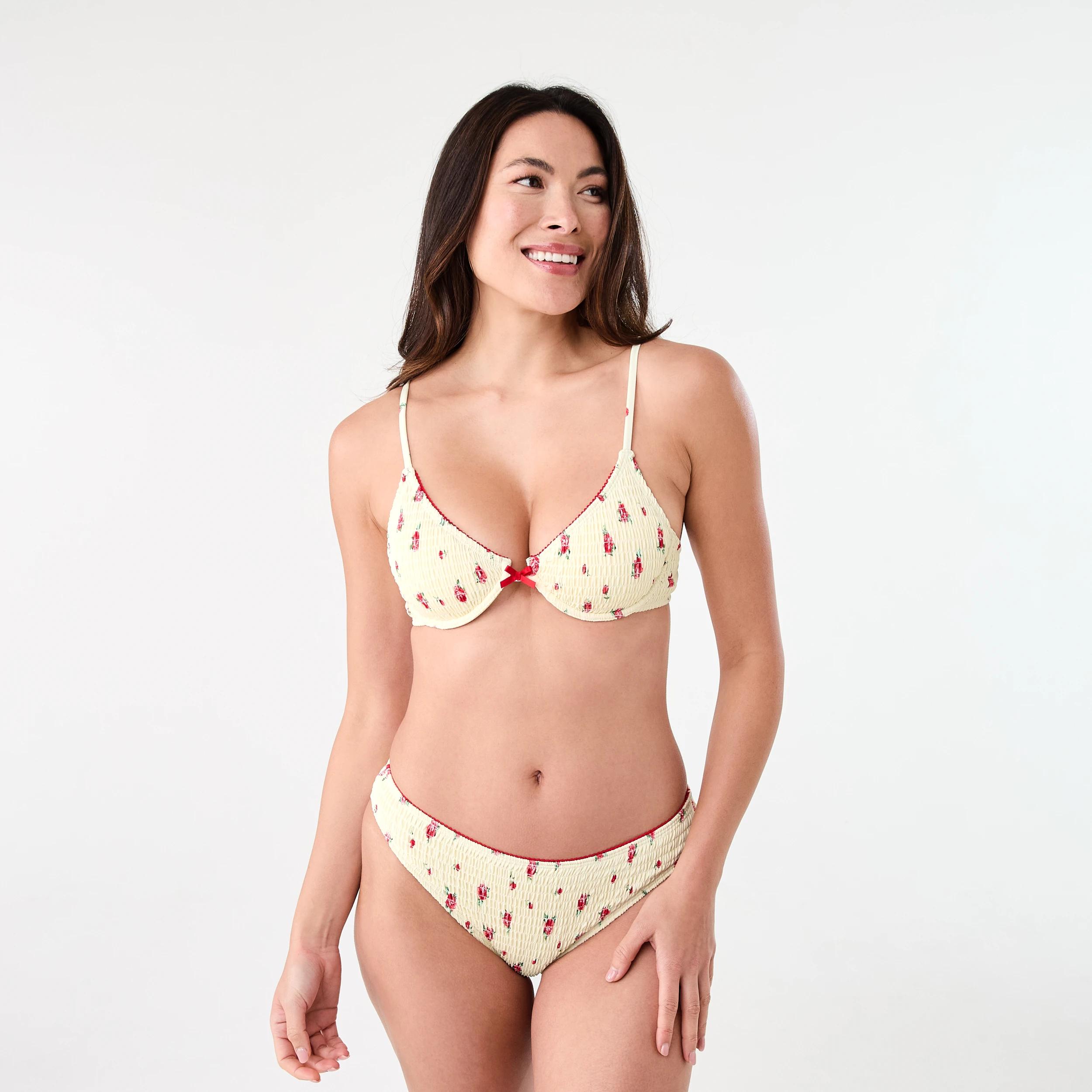 7 Smocked Underwire Balconette Bikini Top ROSEBUD FLAN, 7 of 7