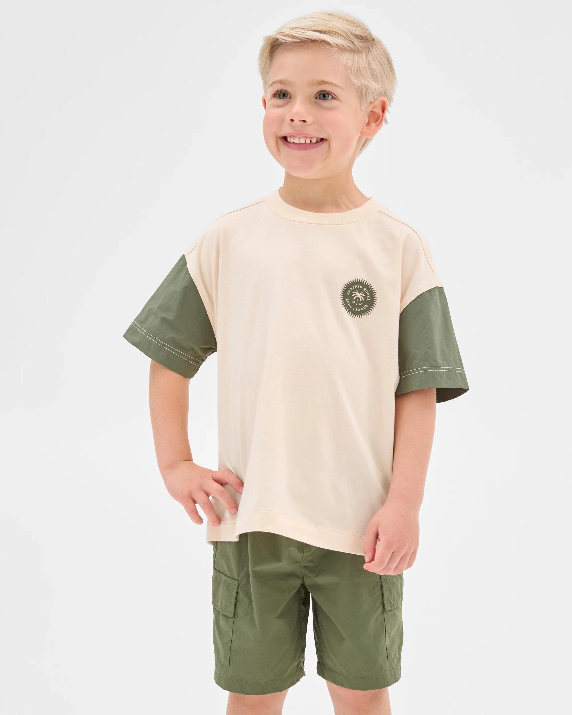 1 Target Australian Cotton and Nylon Blend Oversized T-shirt NEUTRAL, 1 of 8