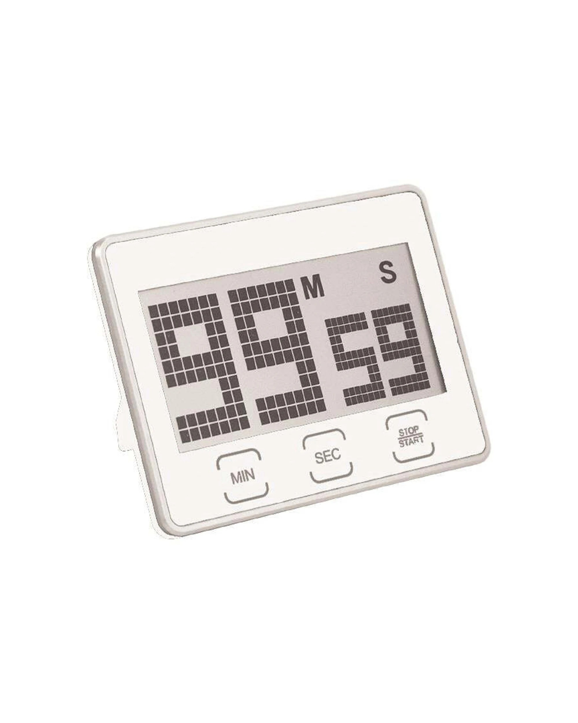 1 Avanti Digital Touch Button Timer Large Display Magnetic Back Foldout Stand - White, 1 of 1