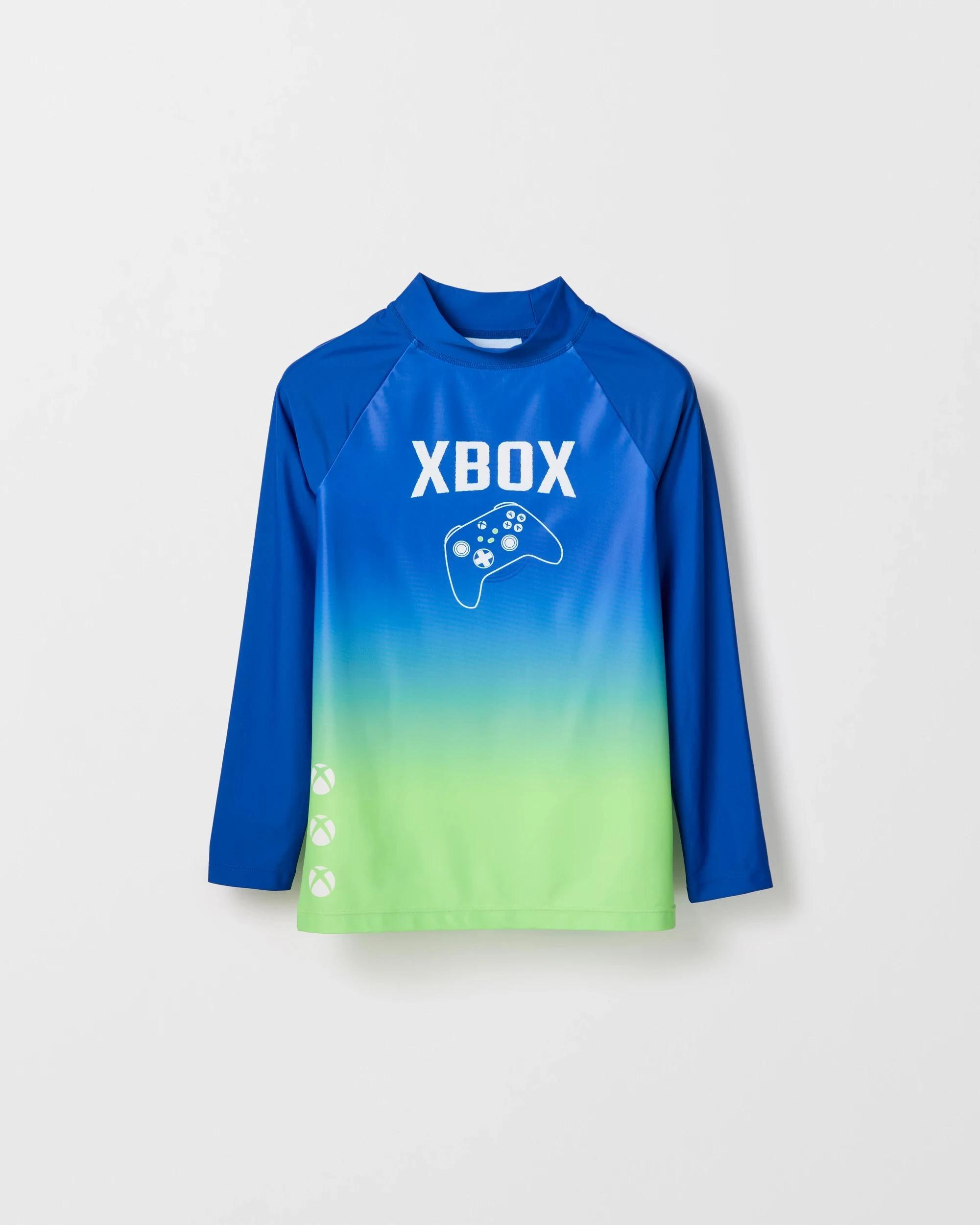 1 X-Box Xbox Swim Rash Vest BLUE, 1 of 2