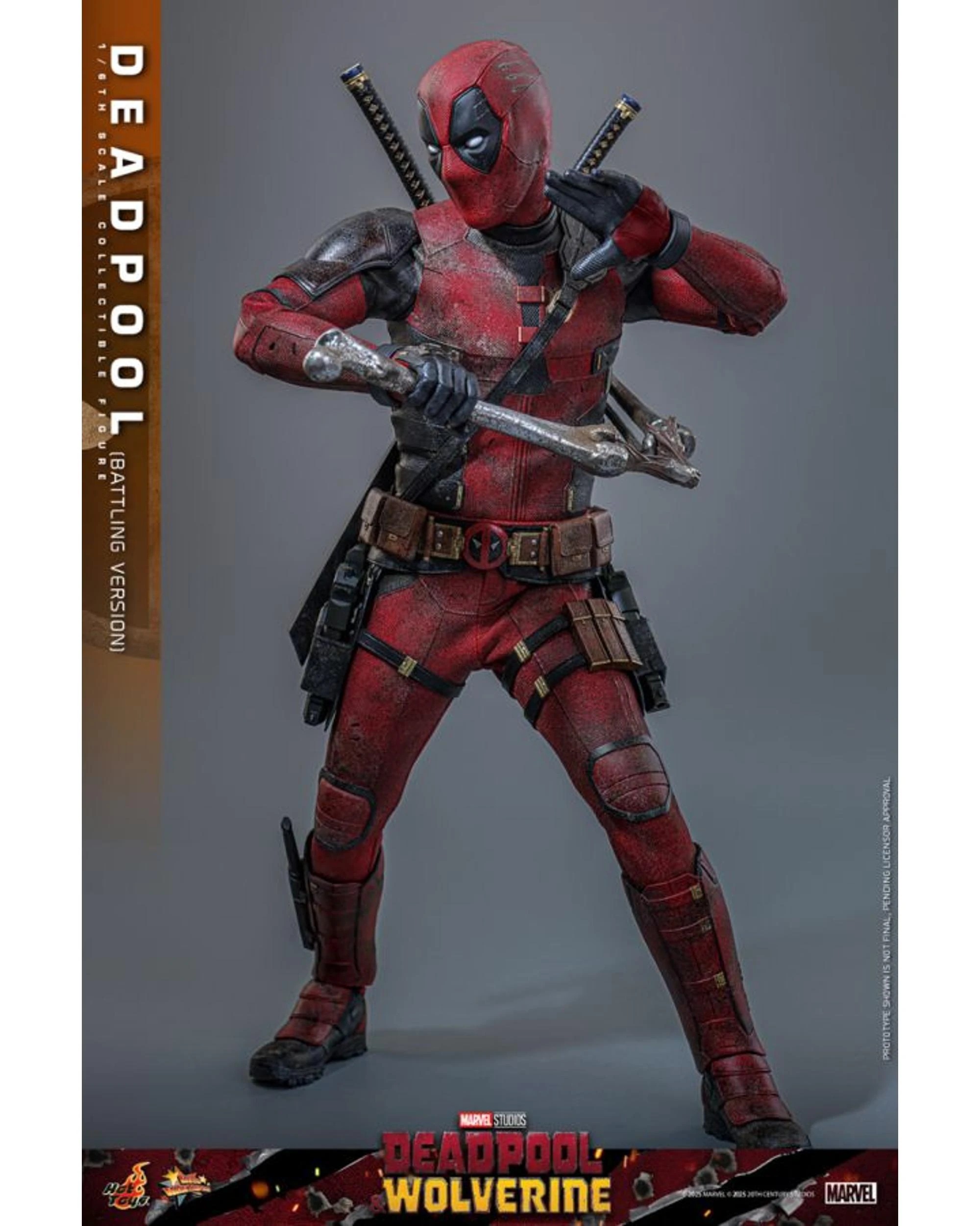 7 Hot Toys Deadpool and Wolverine Deadpool Battling 1:6 Scale Action Figure, 7 of 10