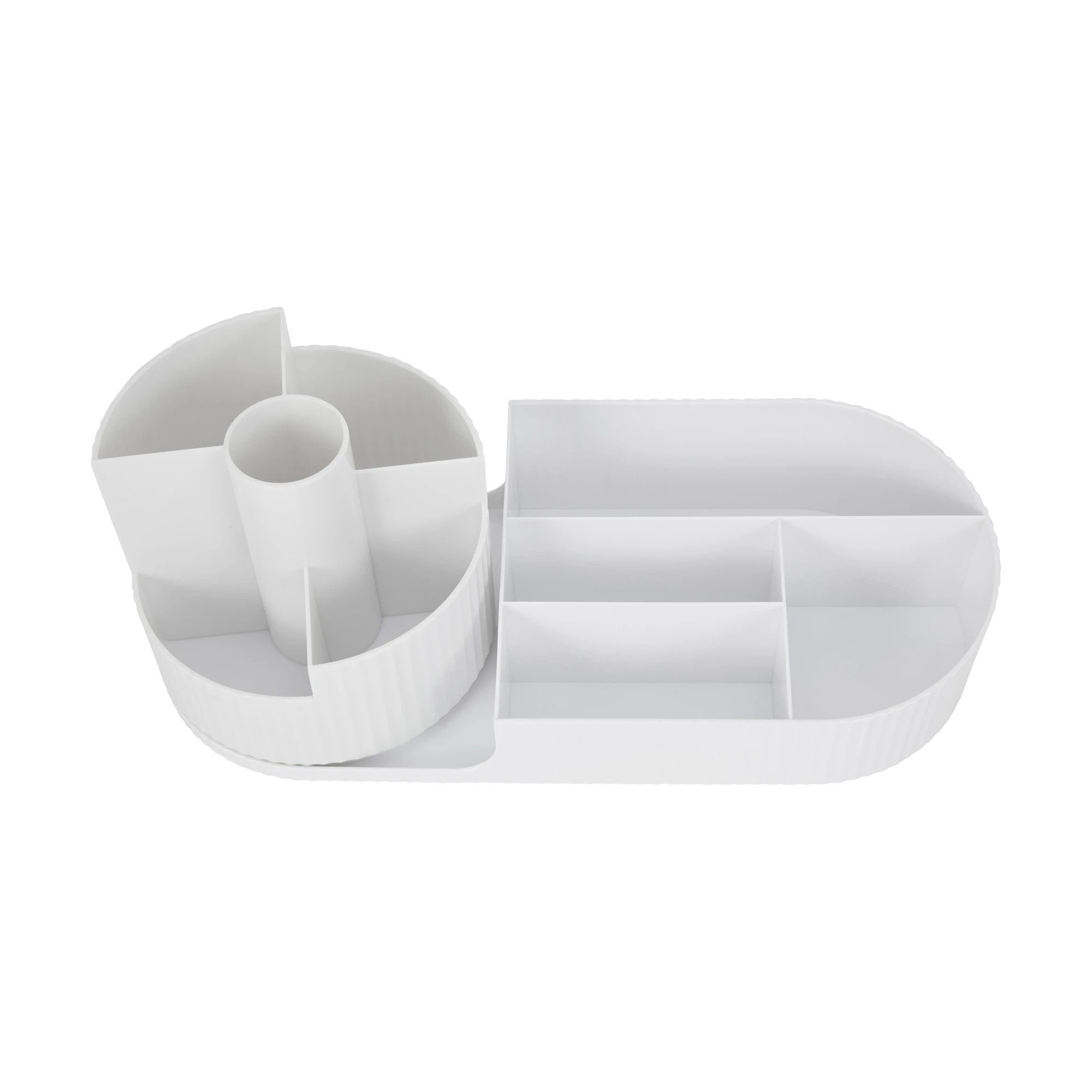 3 Rotating Desk Organiser - White, 3 of 8
