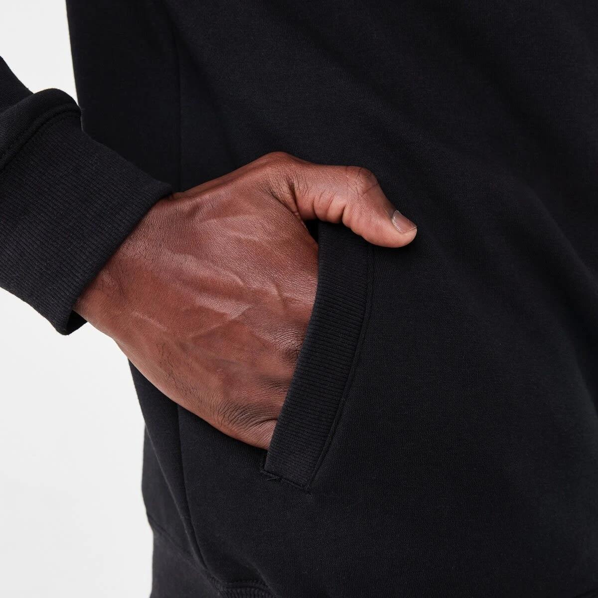 7 Sherpa Lined Zip Through Hoodie Black, 7 of 7