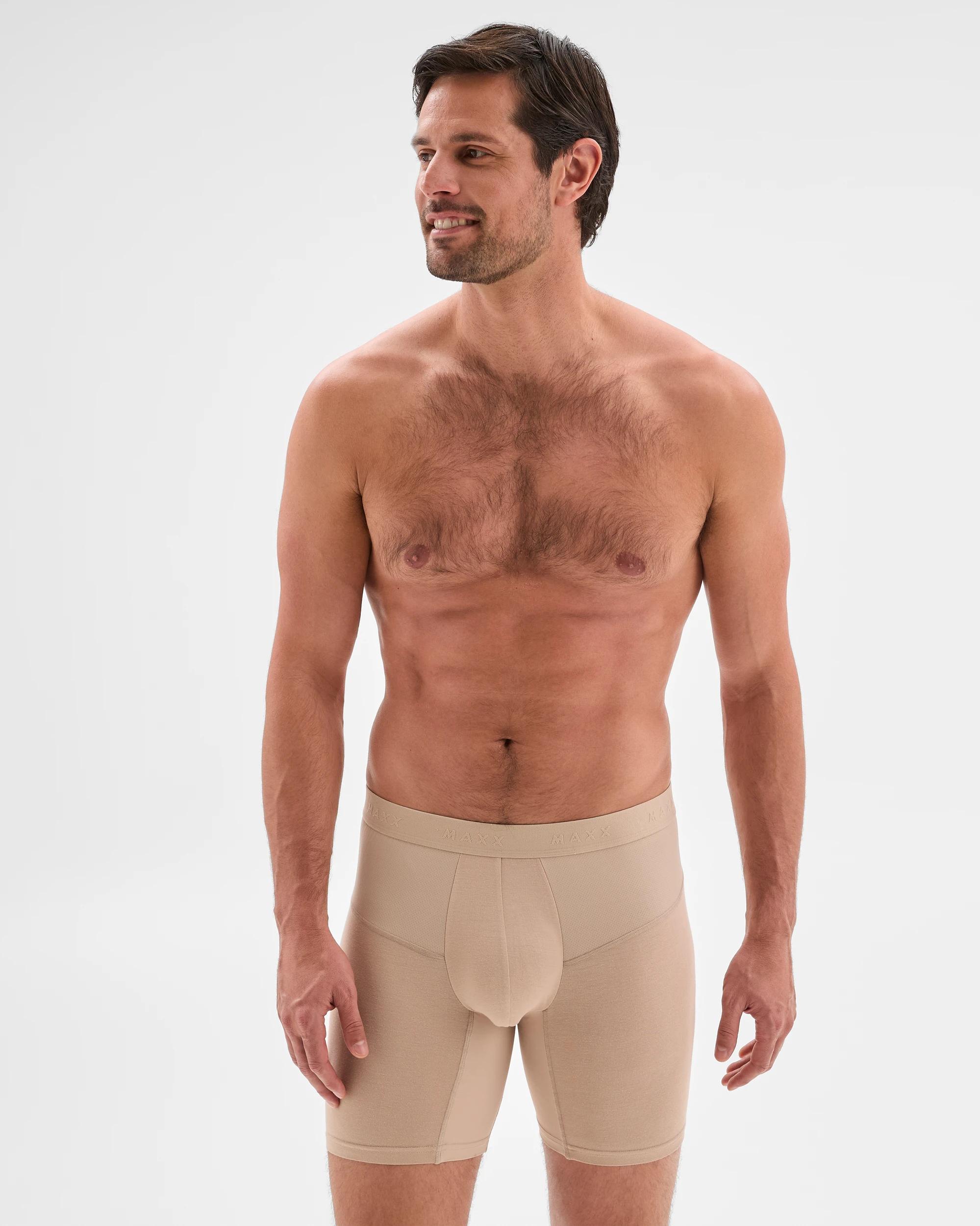 1 Mens Premium Bamboo Trunks - Maxx TAUPE, 1 of 3