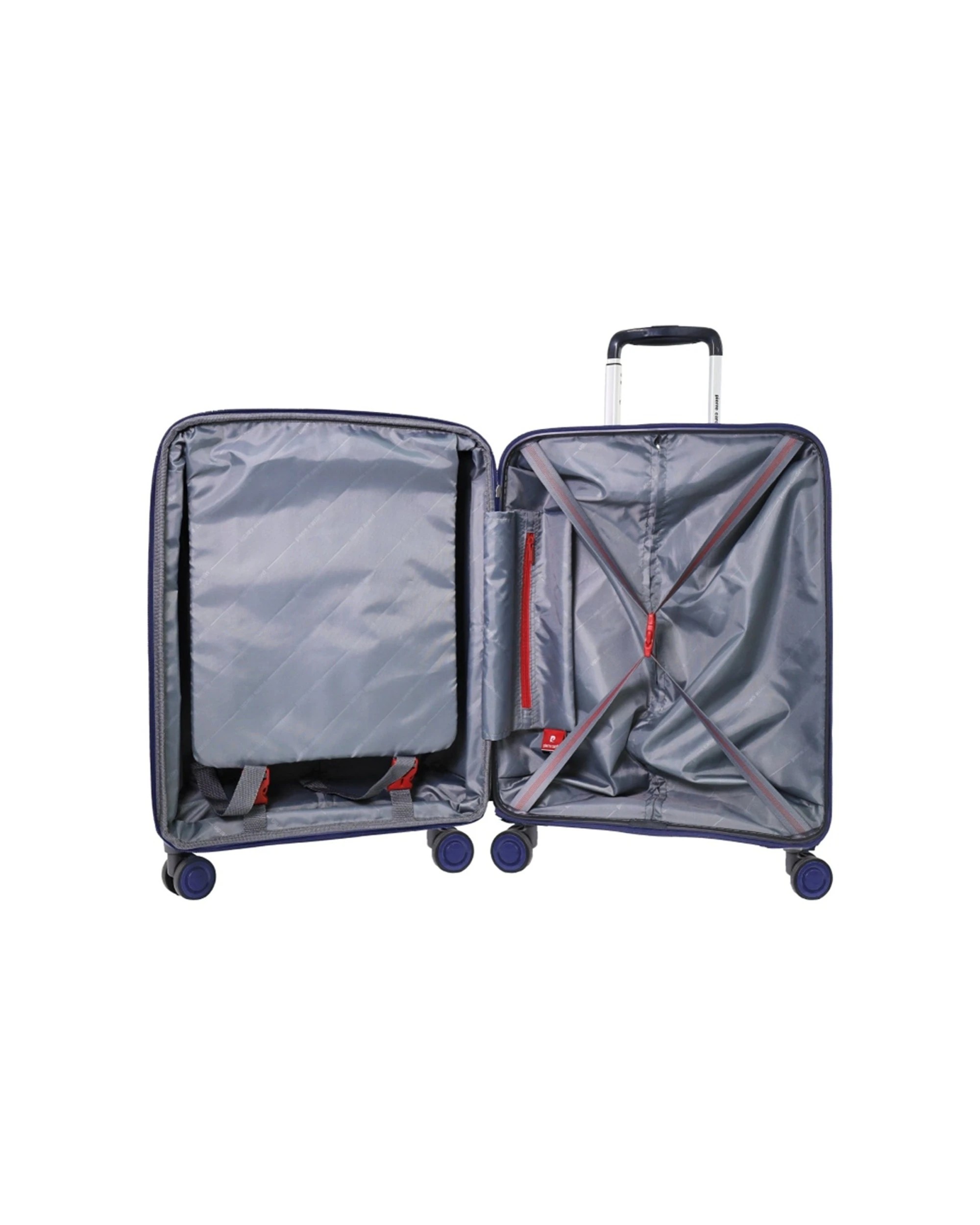 3 Pierre Cardin 2pc Polypropolene (PP) Medium & Cabin Luggage Suitcase Set Lilac - Purple, 3 of 6
