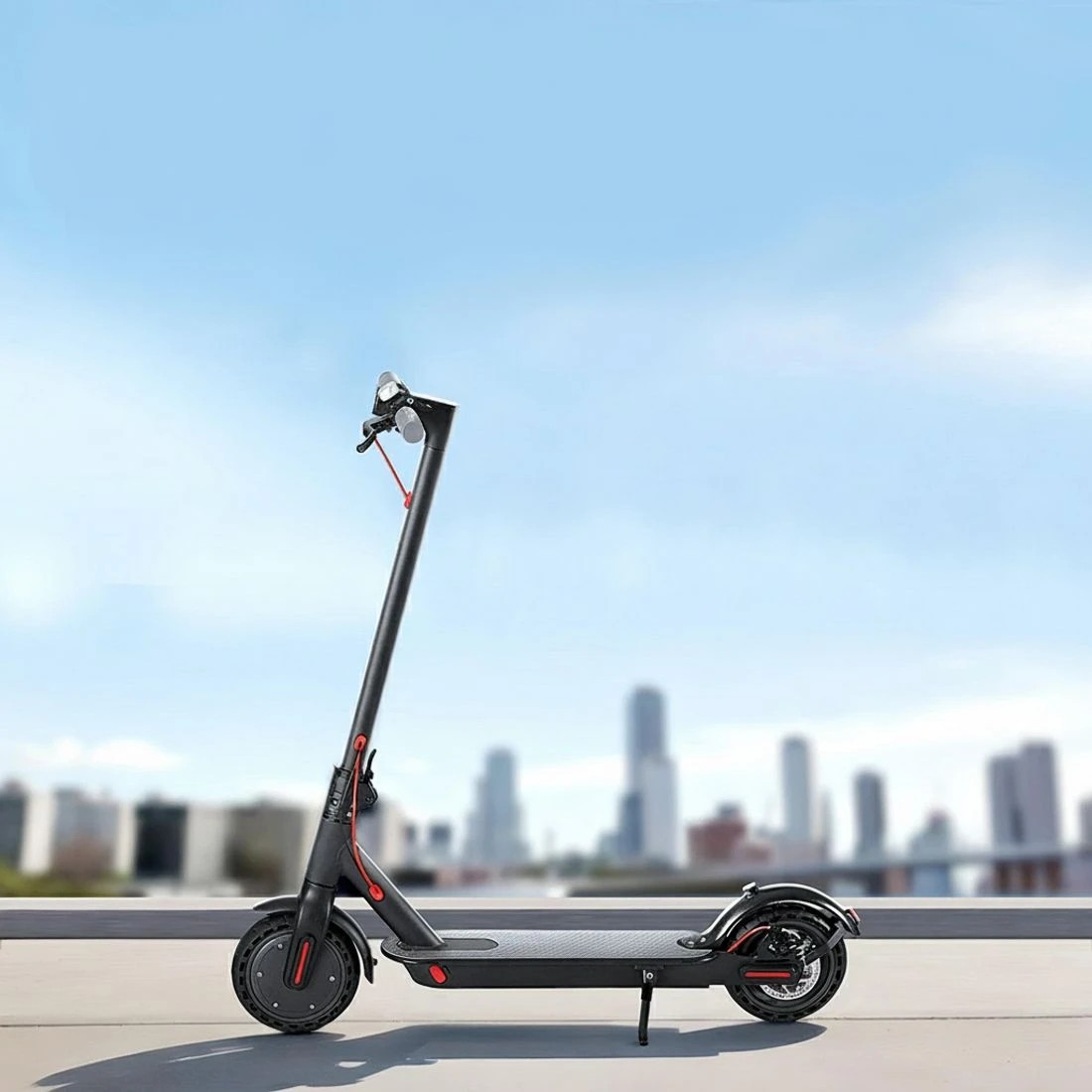 2 Electric Scooter 500W 25KM/H Folding Portable Riding For Adults Commuter - Black, 2 of 4