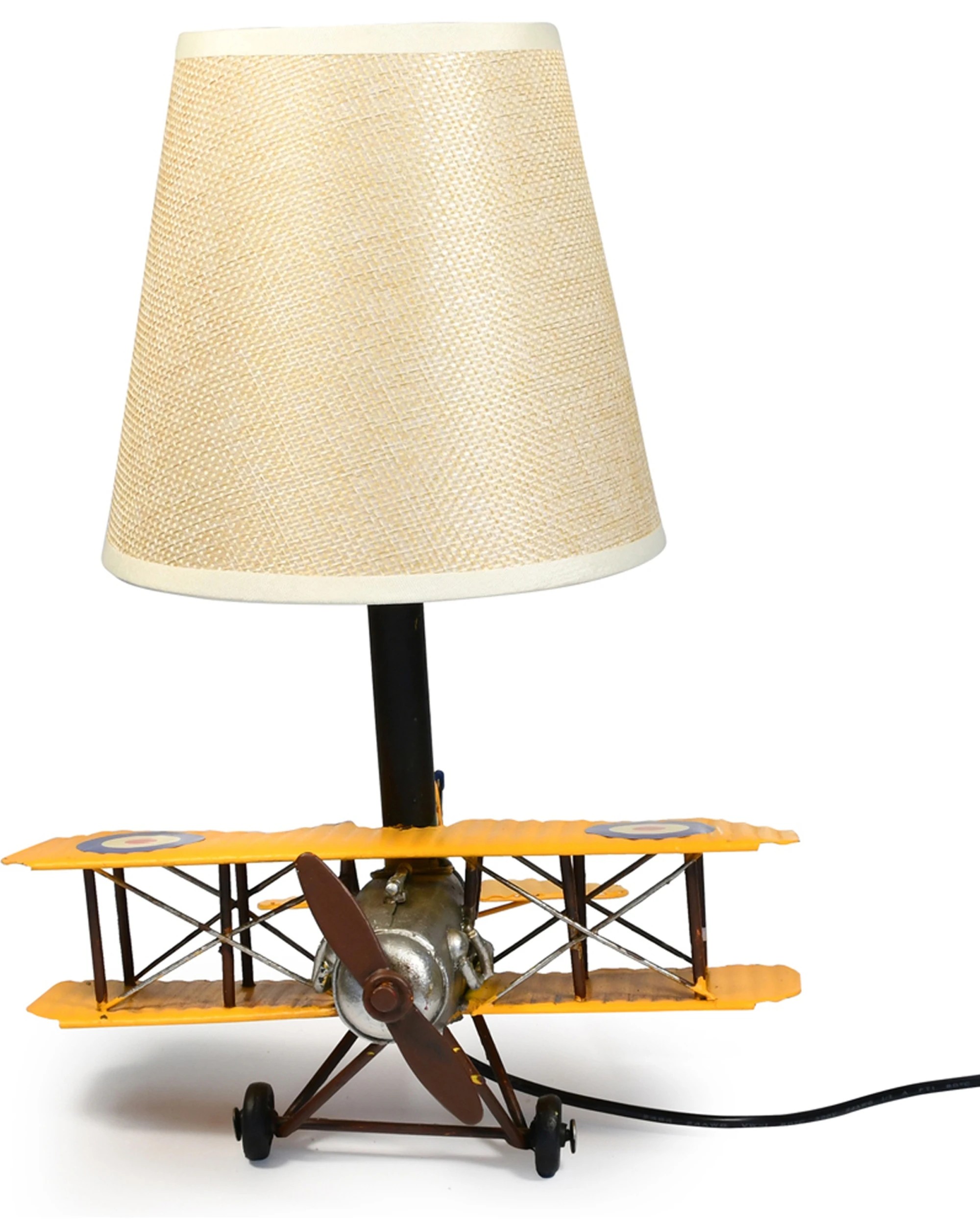 2 Auto Petit USB LED Lamp Jenny Plane Home Decor 20x27cm - Yellow, 2 of 4