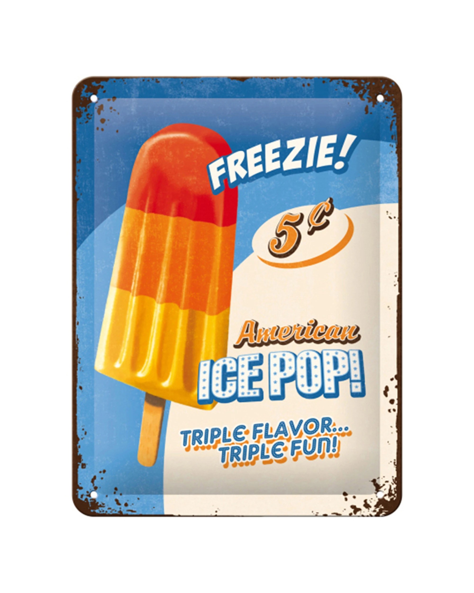 1 Nostalgic-Art 15x20cm Small Metal Sign - IcePop - Multi, 1 of 1