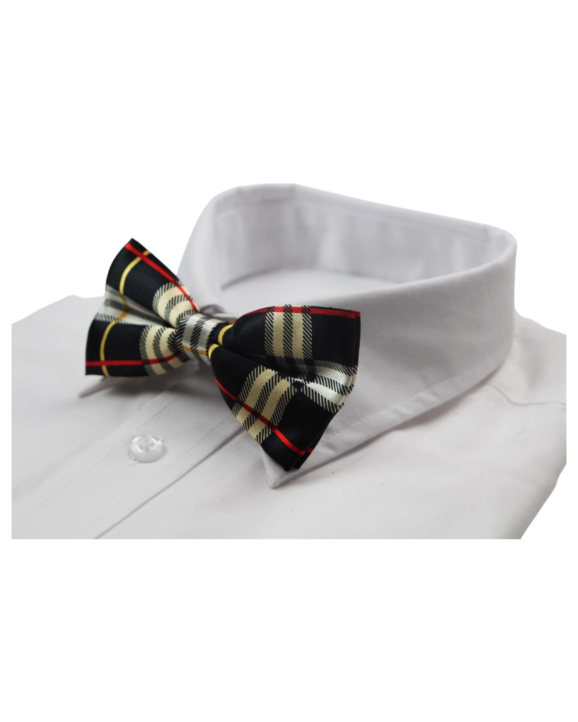 1 Zasel Mens Multicoloured Colourful Stripe Patterned Bow Tie, 1 of 3