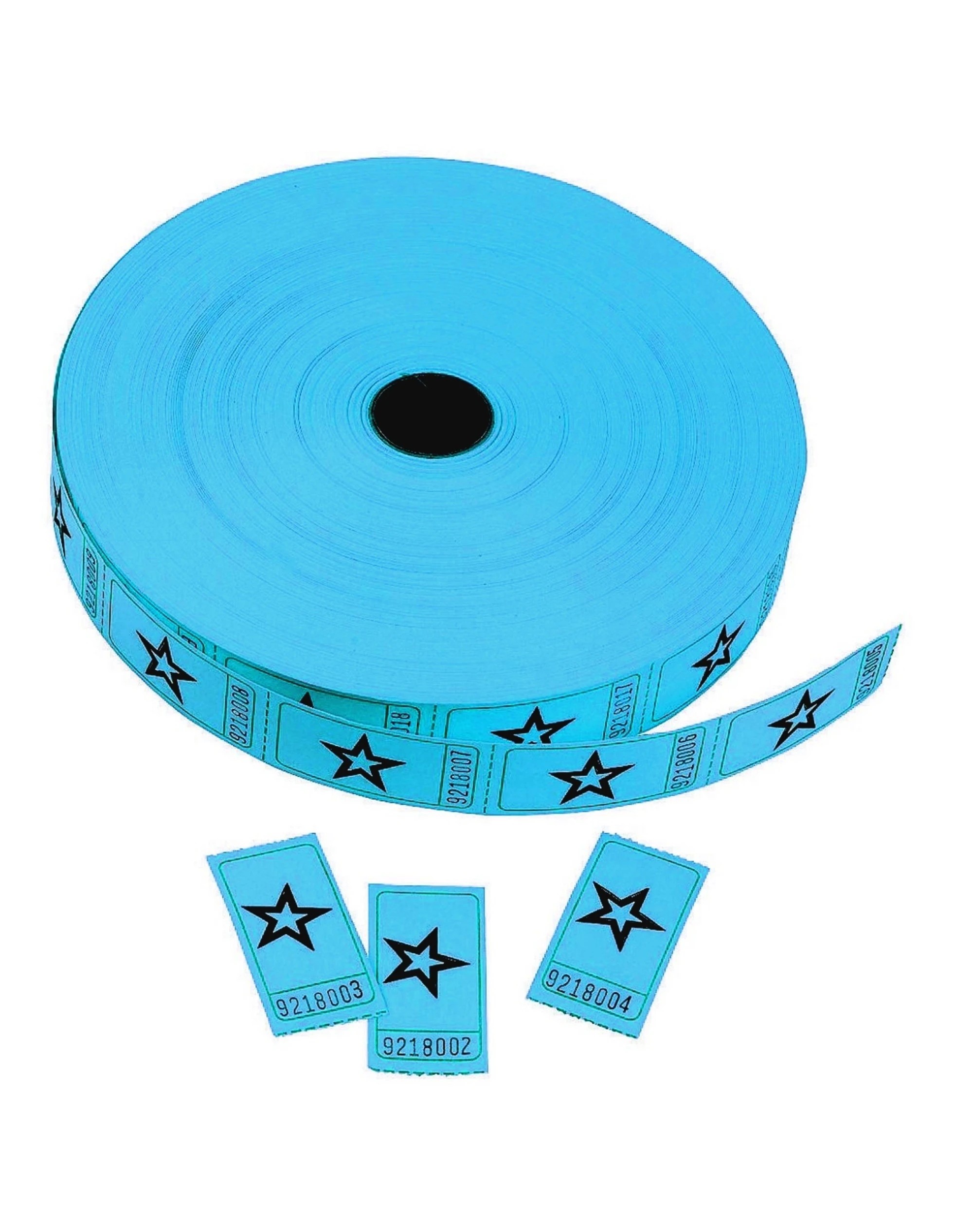 1 Partyrama Blue Star Raffle Ticket Roll 2000 Tickets, 1 of 1