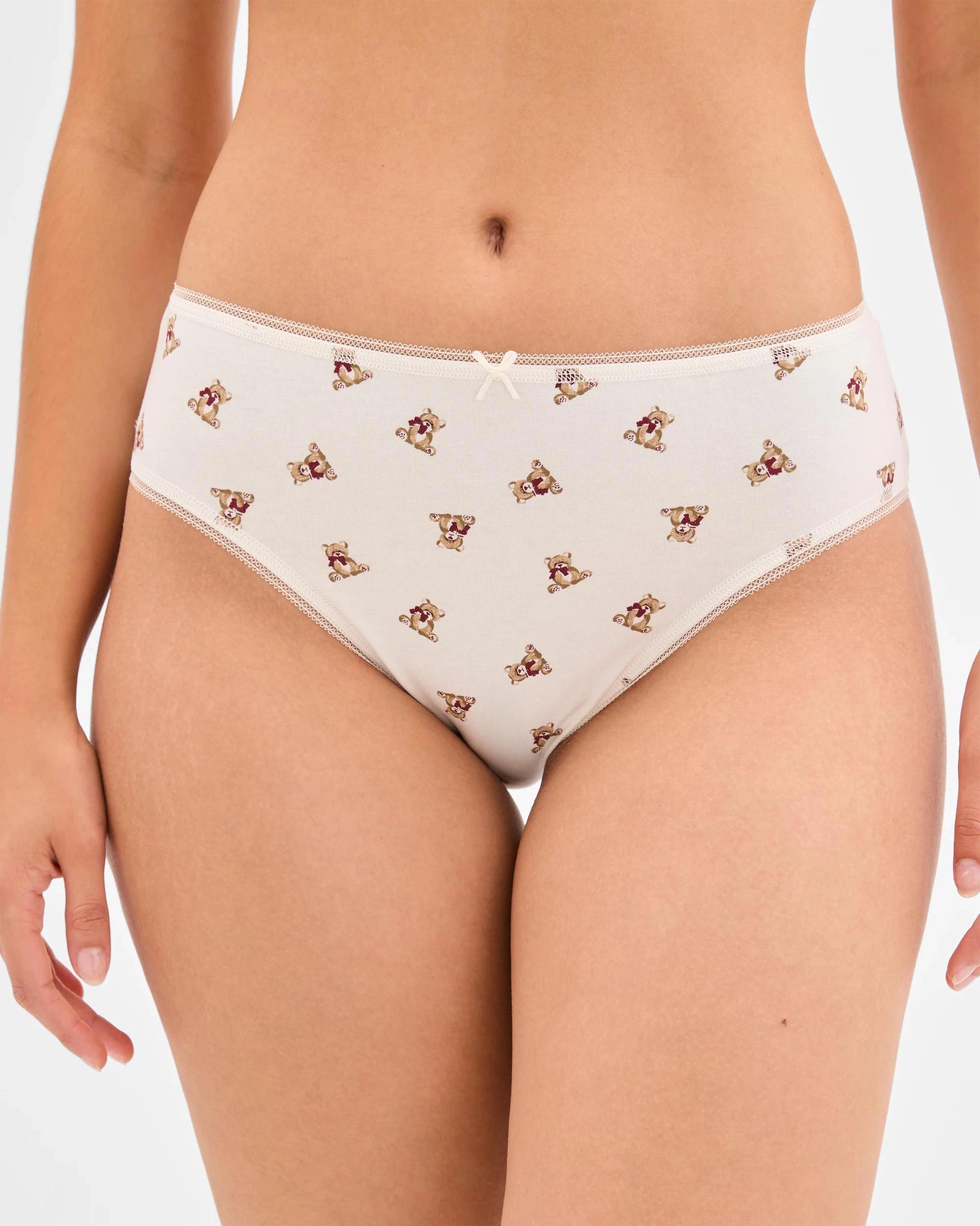 2 Target 5 Pack Cotton/Elastane High Cut Briefs TEDDY, 2 of 5