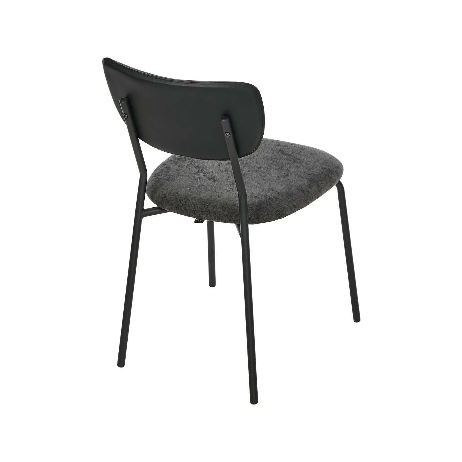 8 Oikiture Set of 4 Dining Chairs Linen Fabric Padded Seat - Grey, 8 of 9