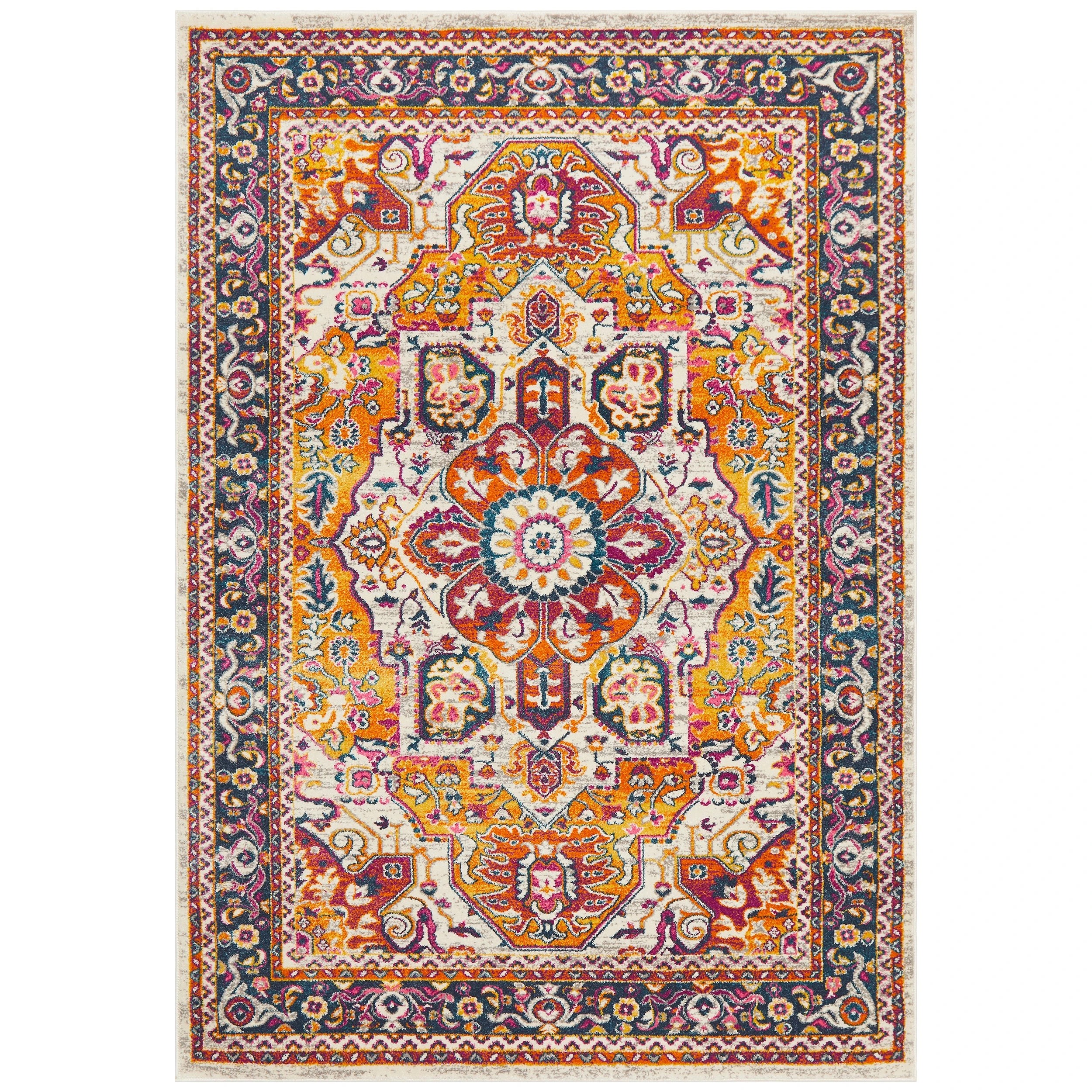 1 Common Ground Rugs Atlas 207 330x240cm - Extra Large Floor Rug - White, 1 of 7
