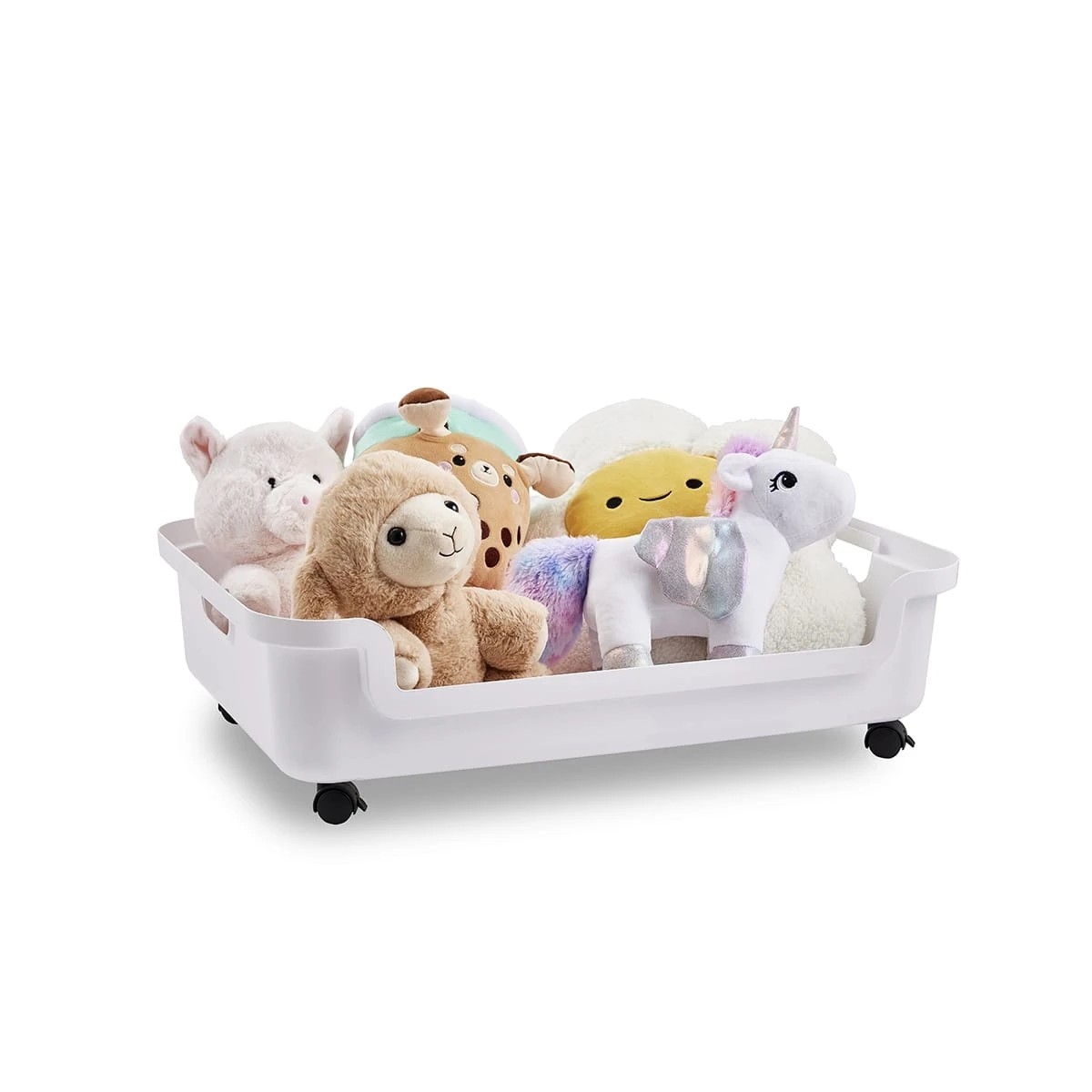 2 Underbed Storage Tub with Wheels - Medium, White, 2 of 5