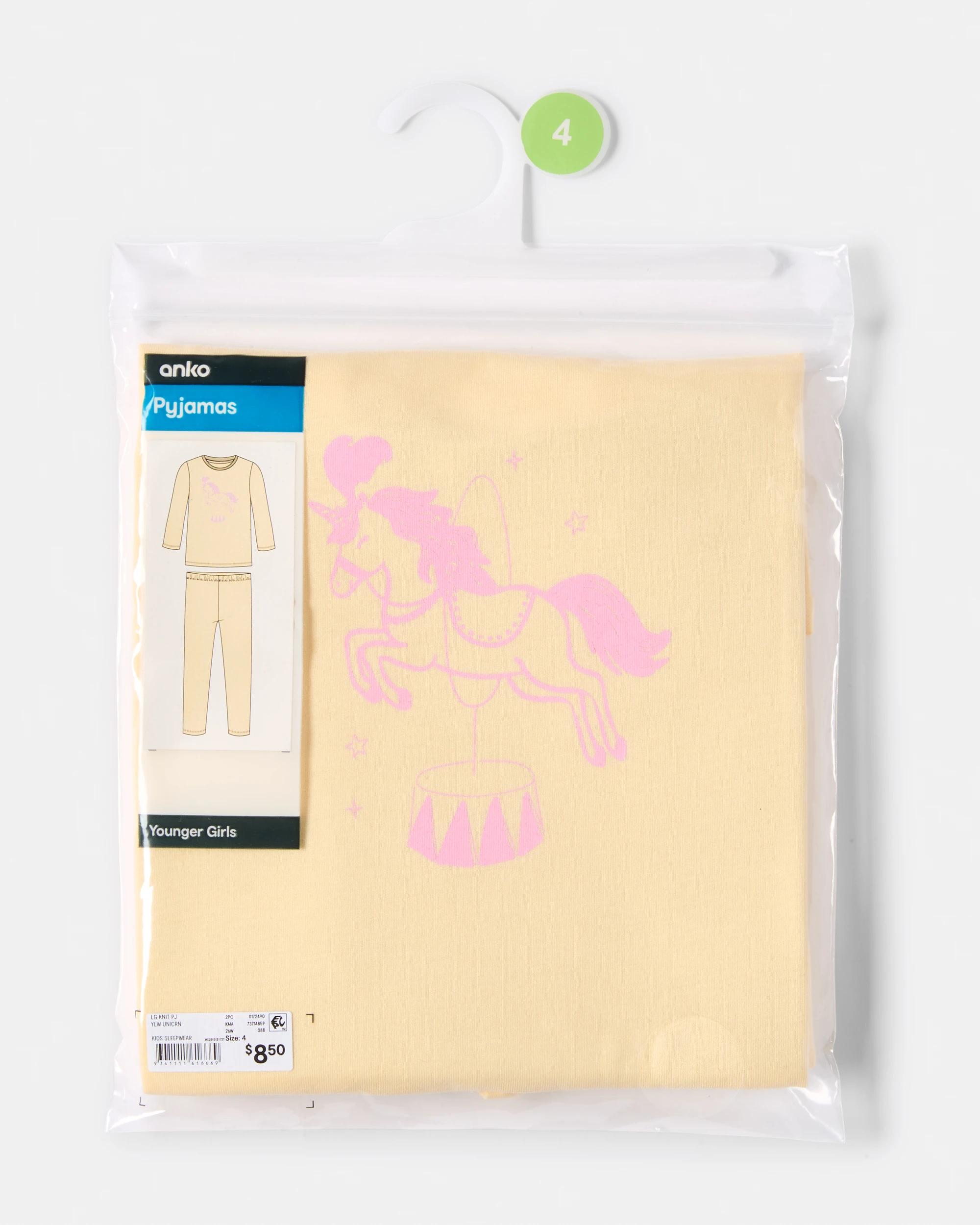 5 Knit Pyjama Set Ylw Unicrn, 5 of 7