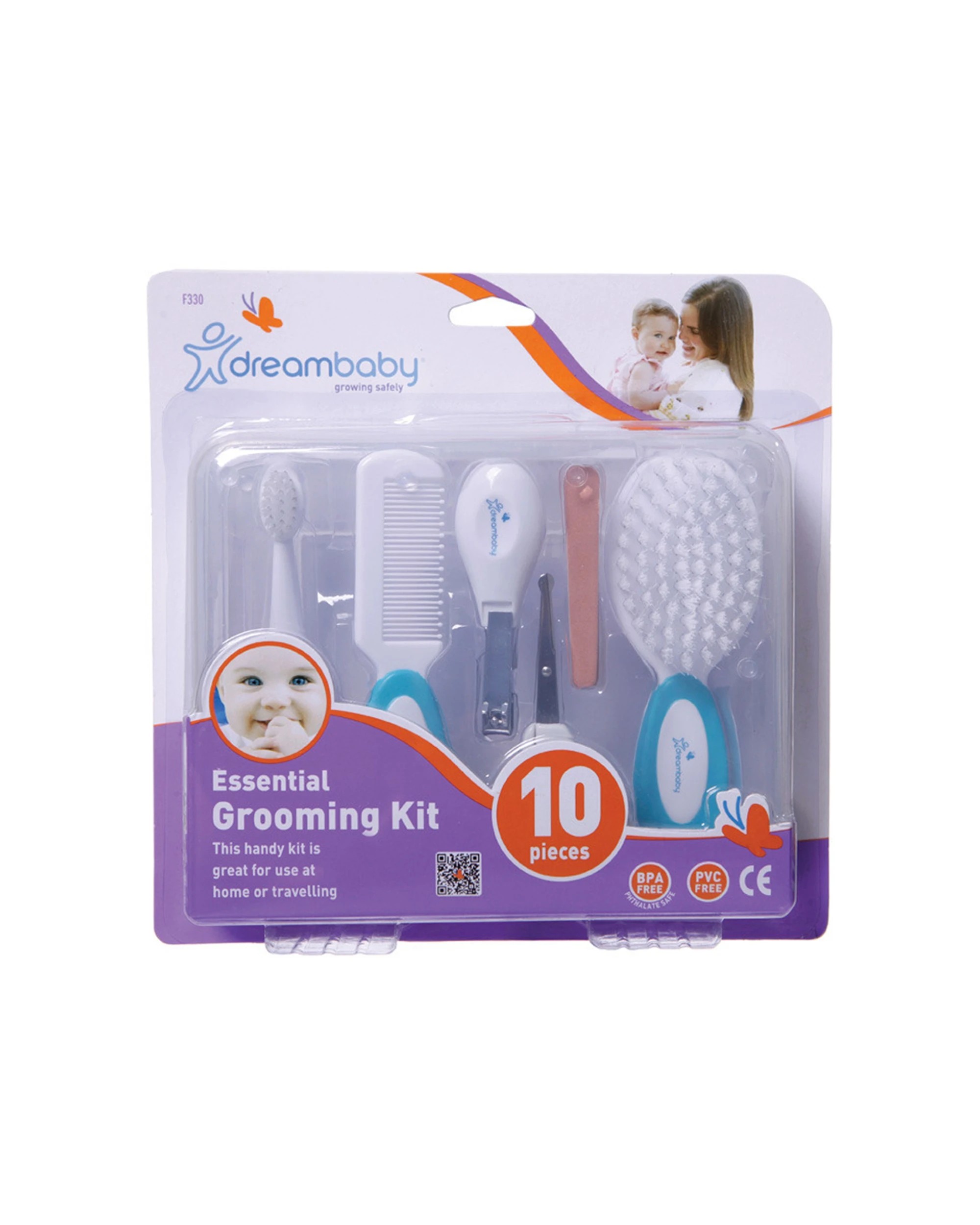 3 Dreambaby 10pc Aqua Baby Grooming Kit With Travel Case Included - Essential Kit
 - Blue, 3 of 3