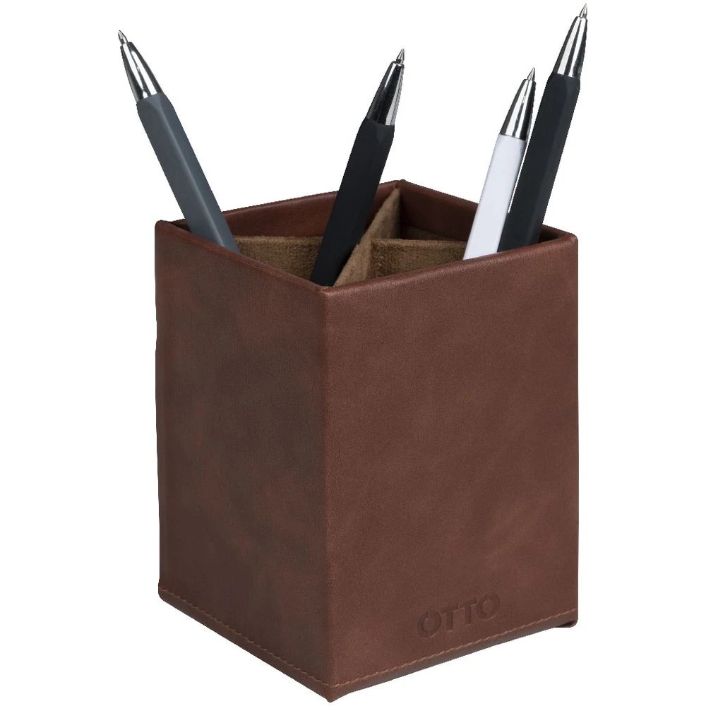 6 Otto Gold Pen Cup Tan, 6 of 6