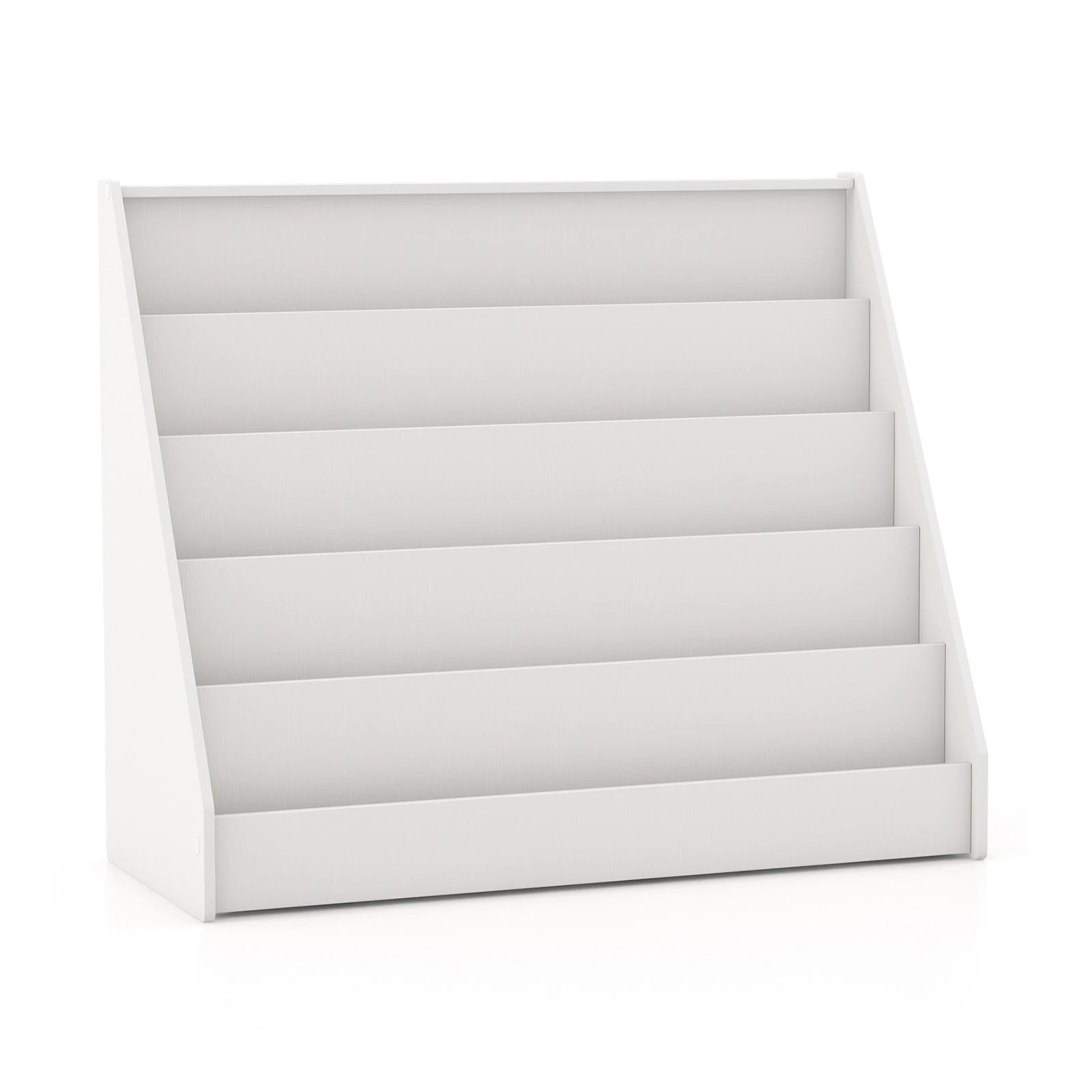 1 Costway 5-Tier Bookshelf Magazine Display Storage Organiser, 1 of 1