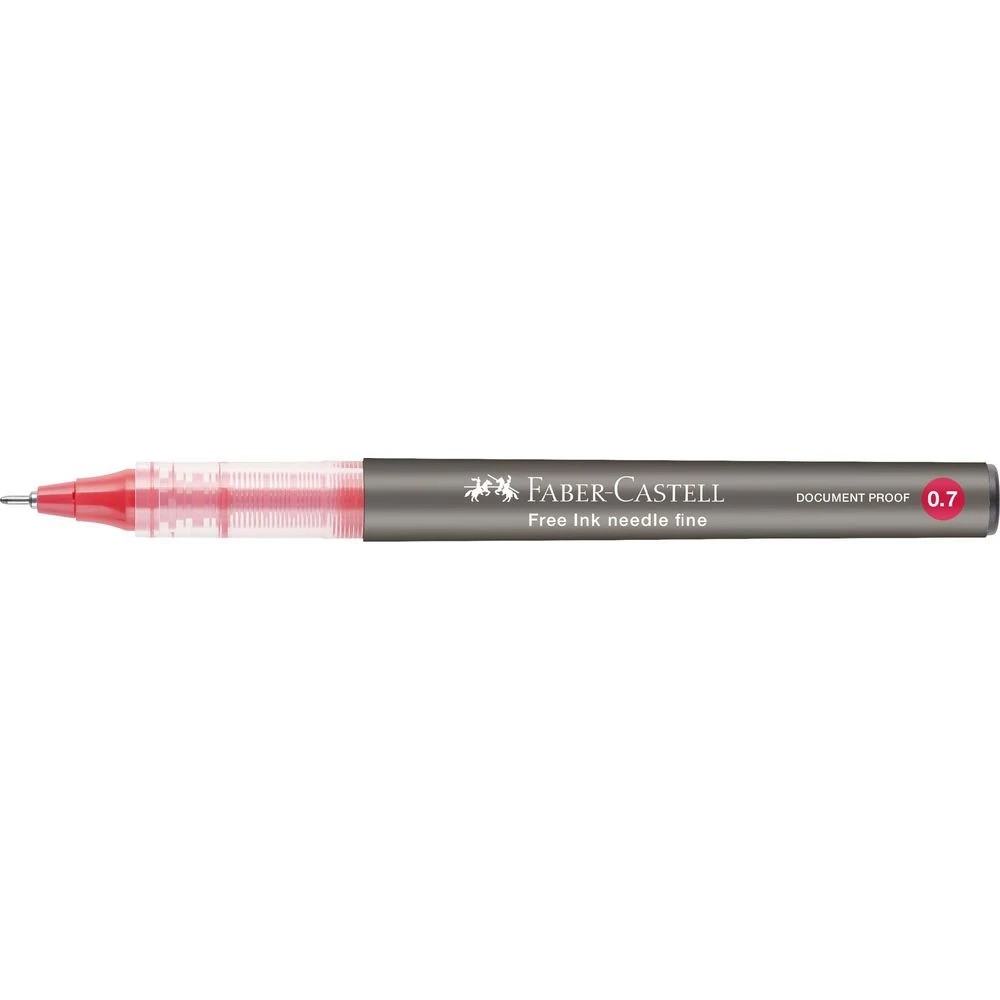 3 Faber-Castell Free Roller Rollerball Pen 0.7mm Red, 3 of 8