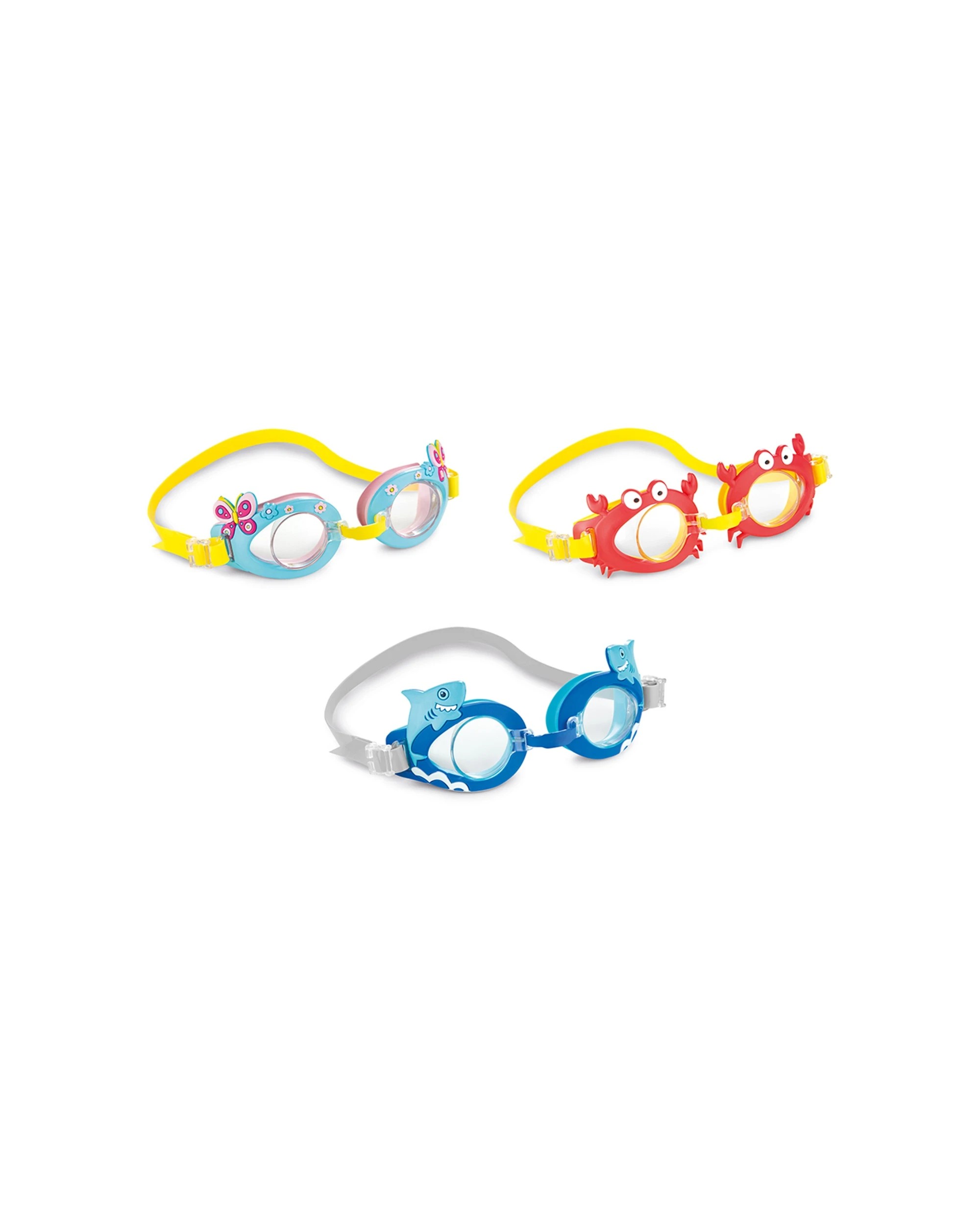 5 Intex 2x AquaFlow Play Swimming Fun Adjustable Silicone Goggles, 5 of 6