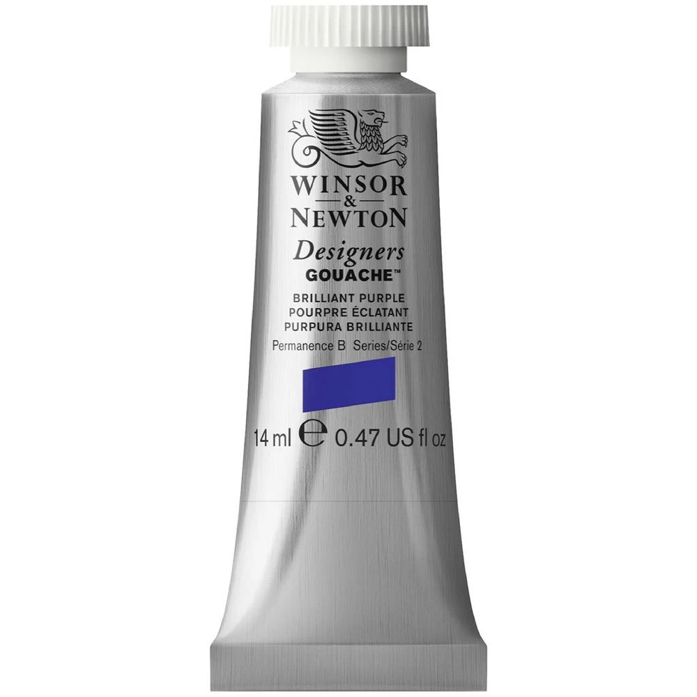 1 Winsor & Newton Designers Gouache 14mL Brilliant Purple S2, 1 of 1