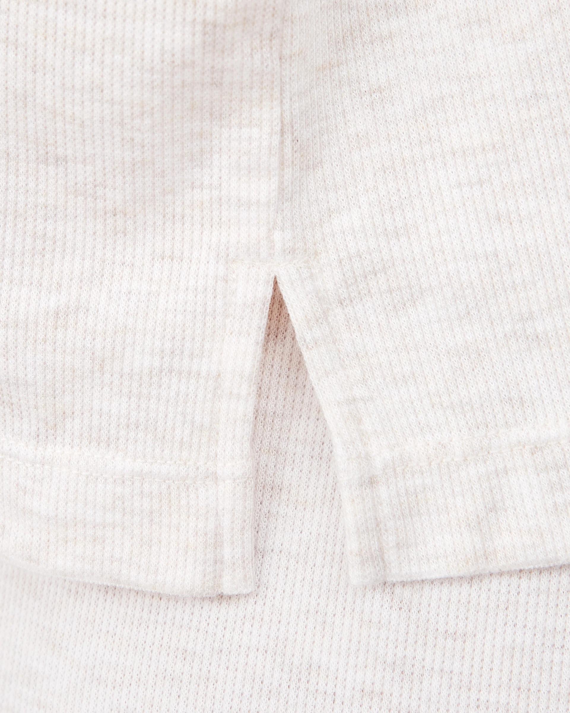 6 Rib Comfort T-shirt Marled Oat, 6 of 7