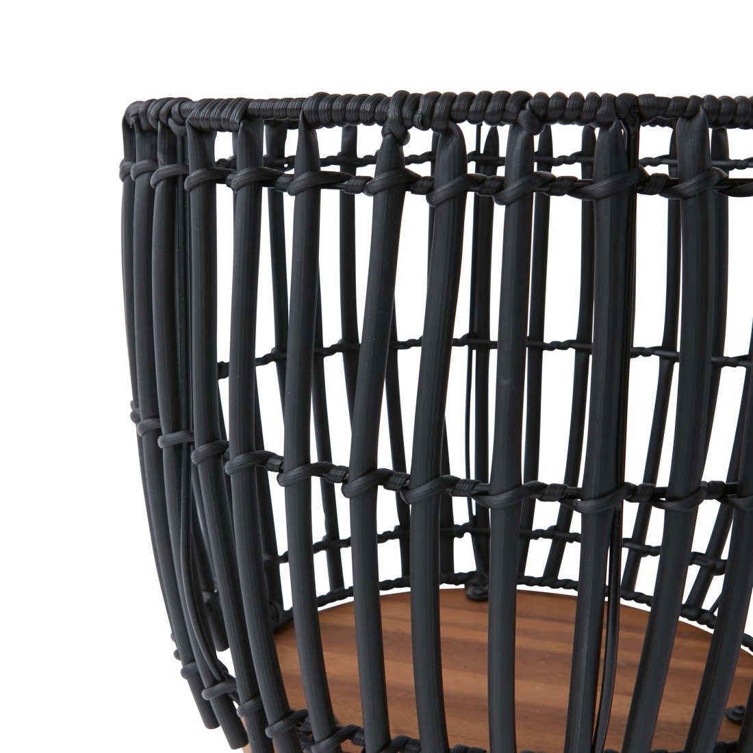 5 Woven Black Pot Stand, 5 of 6