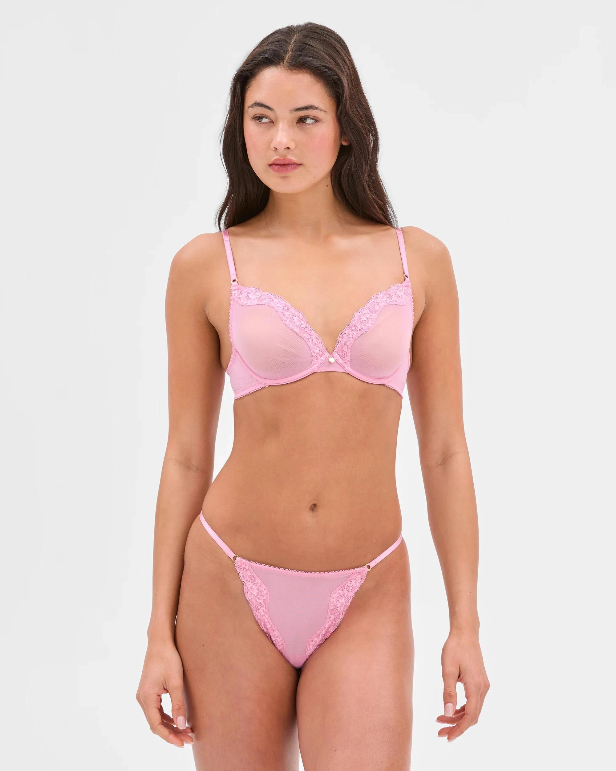 1 Kylie Mesh G-String Briefs - Lily Loves ORCHID SMOKE, 1 of 3