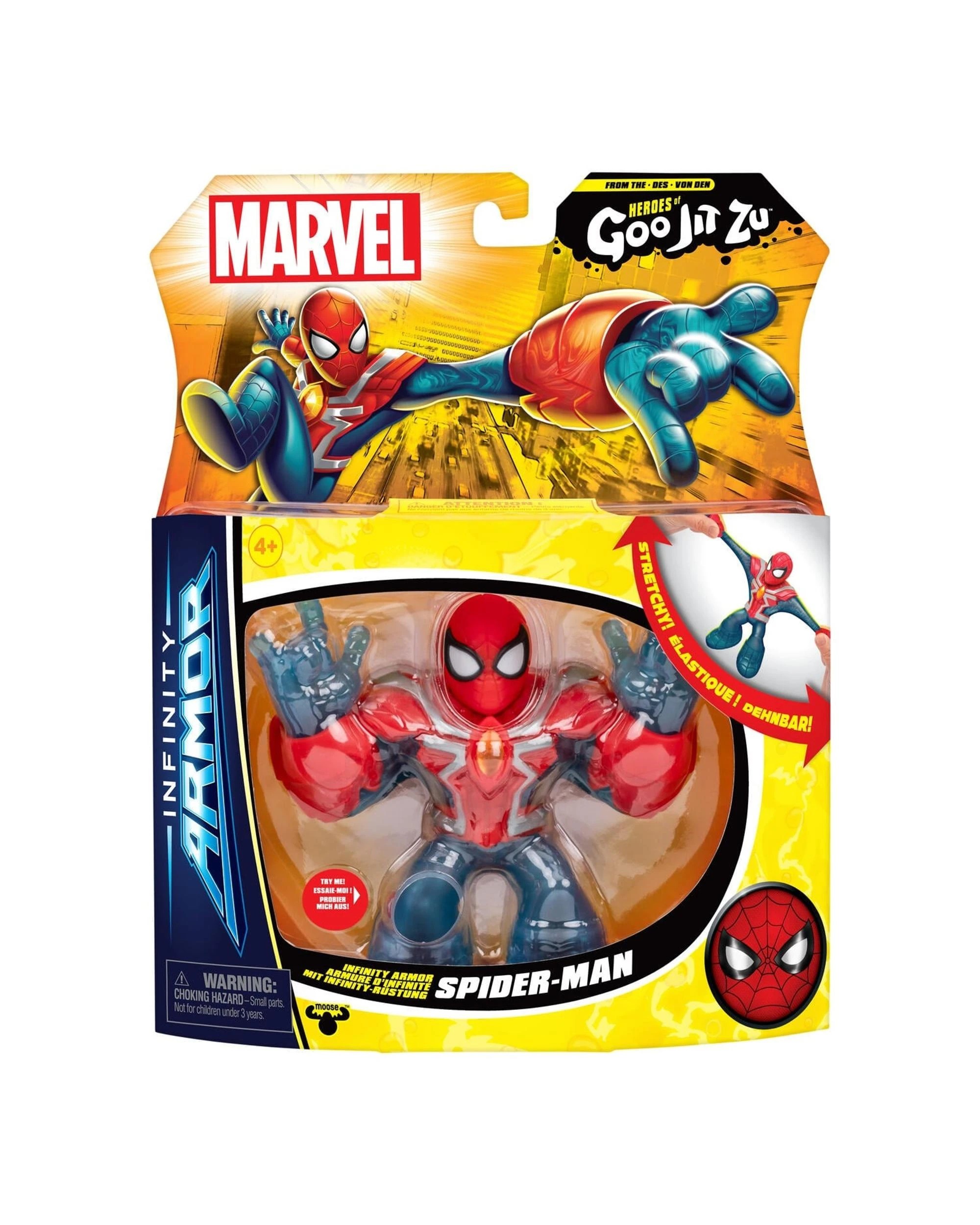 2 Heroes of Goo-Jit-Zu Marvel Series 11 Infinity Armor Spider-Man Hero Pack, 2 of 6