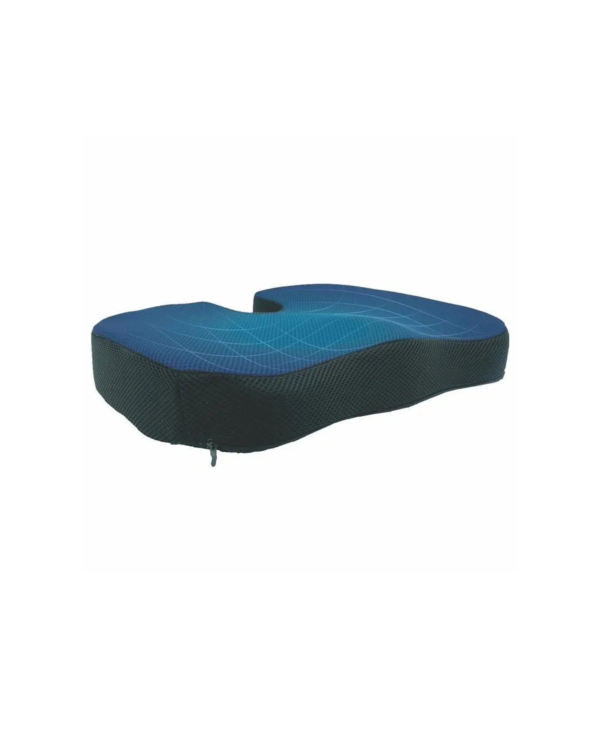 1 Bodyassist Coccyx Comfort Seat Cushion Memory Foam With Large Hot Cold Gel Pack - Black - Black, 1 of 1