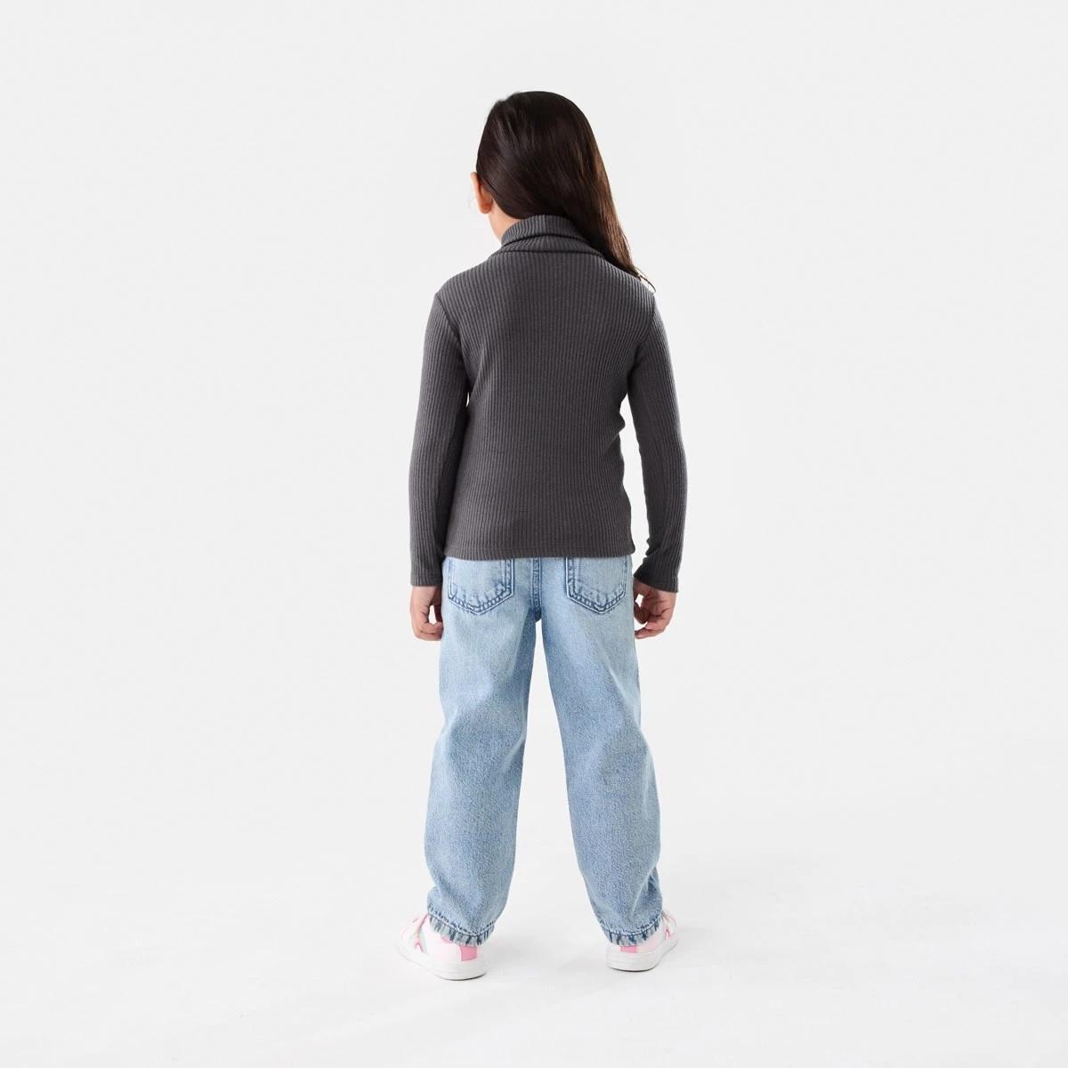 6 Long Sleeve Skivvy Top Nine Grey, 6 of 6