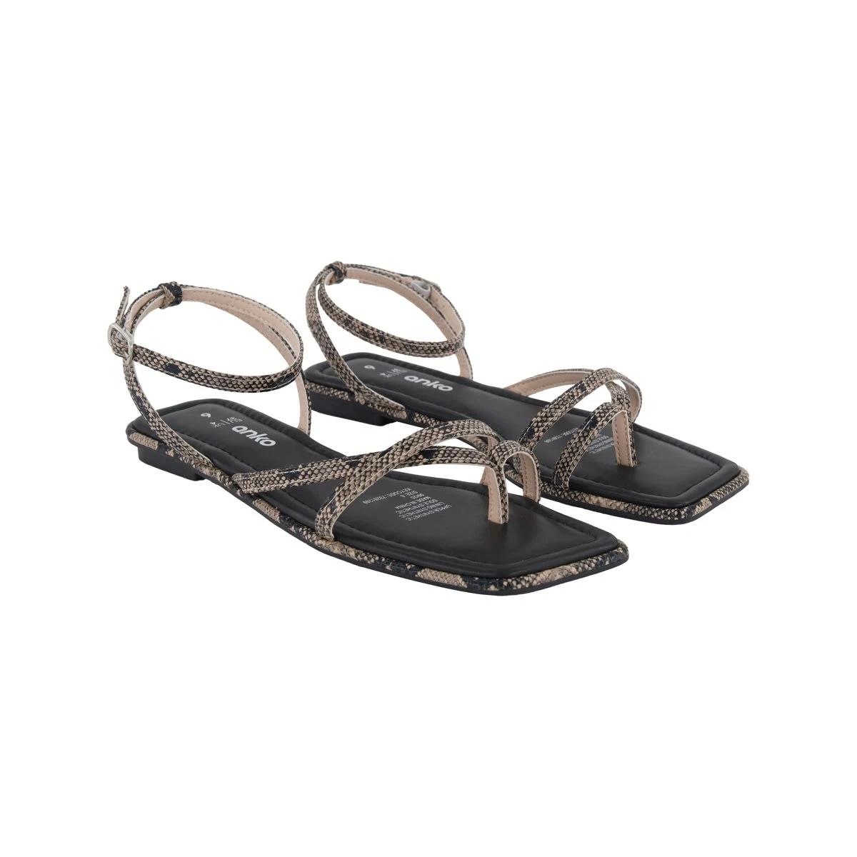 2 Strappy Toe Sandals Snake, 2 of 3