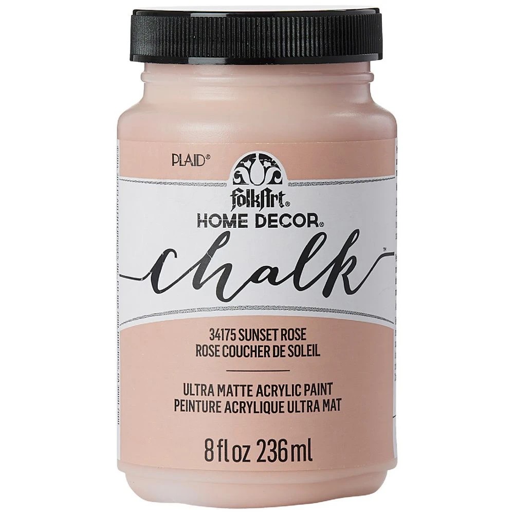 1 FolkArt Home Décor Chalk Acrylic Paint Sunset Rose, 1 of 3