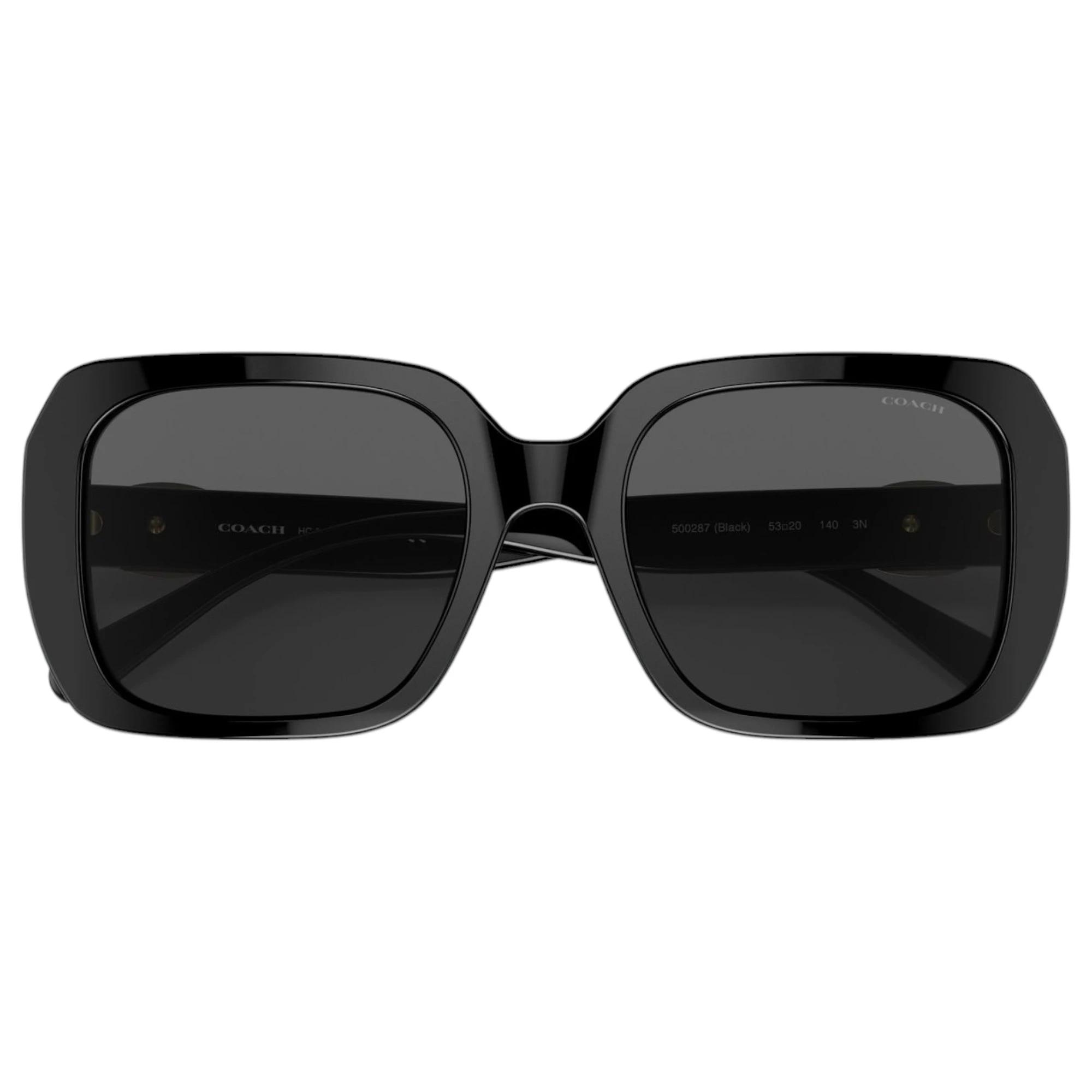 3 Coach Womens Sunglasses HC8329U Sunnies BLACK/DARK GREY, 3 of 5