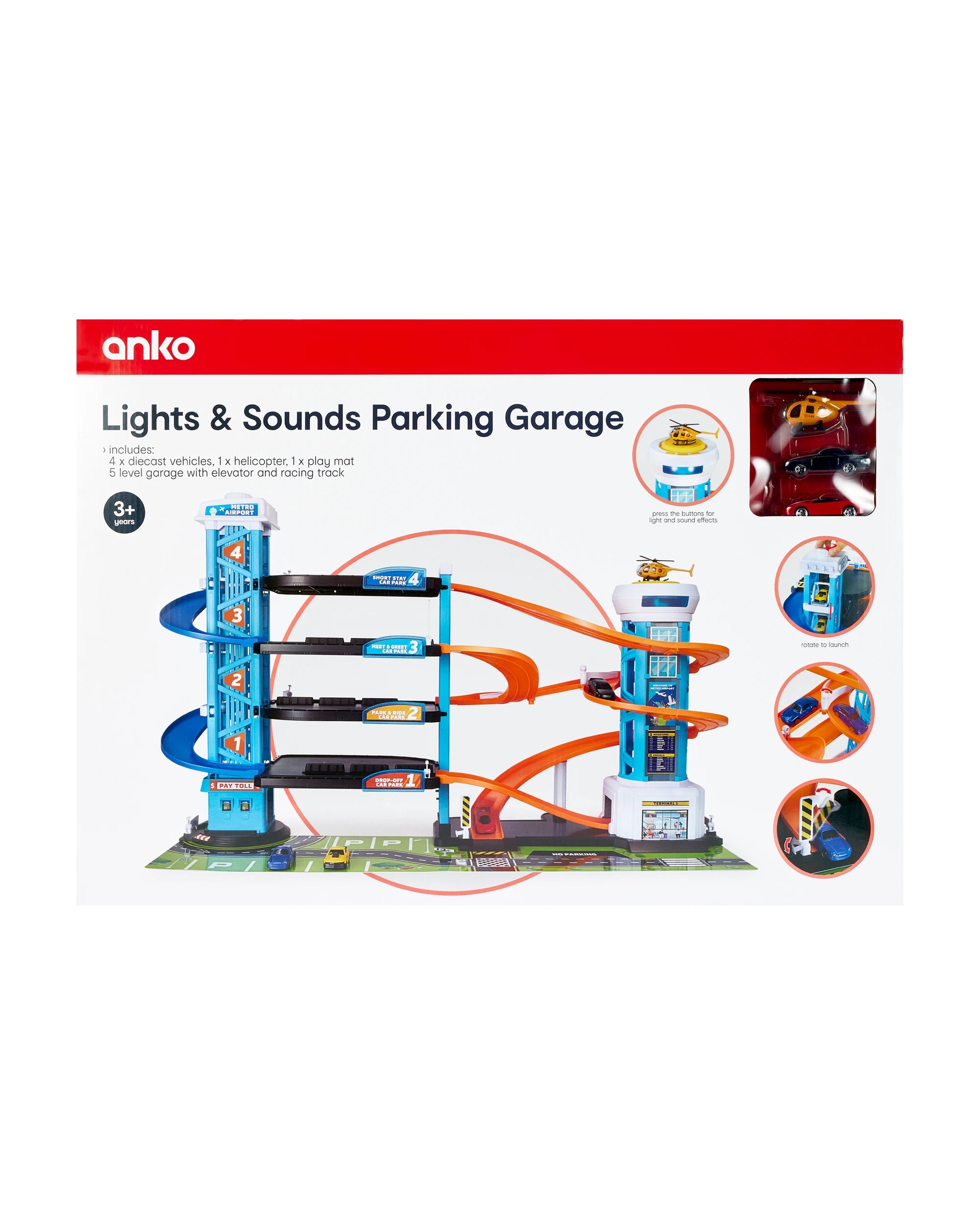 10 Lights and Sounds Parking Garage Playset, 10 of 10