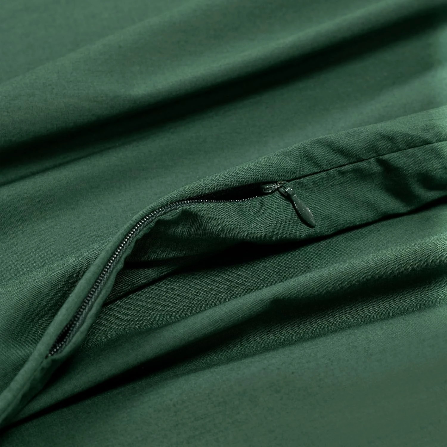 3 Gioia Casa Vintage Washed Cotton Quilt Cover Set Soft Breathable - Super King Bed - Forest Green, 3 of 5