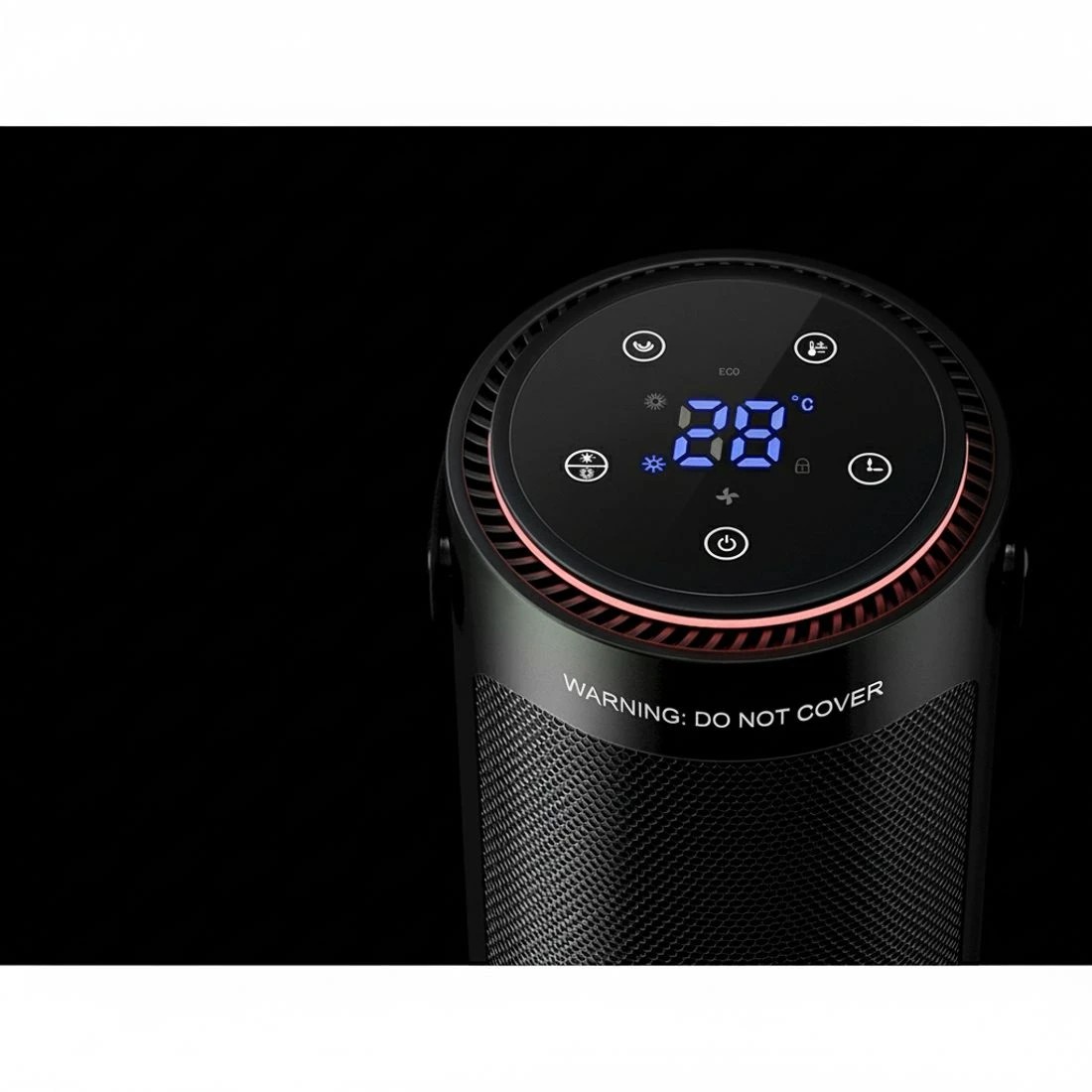 6 Devanti Ceramic Tower Heater - Black, 6 of 6