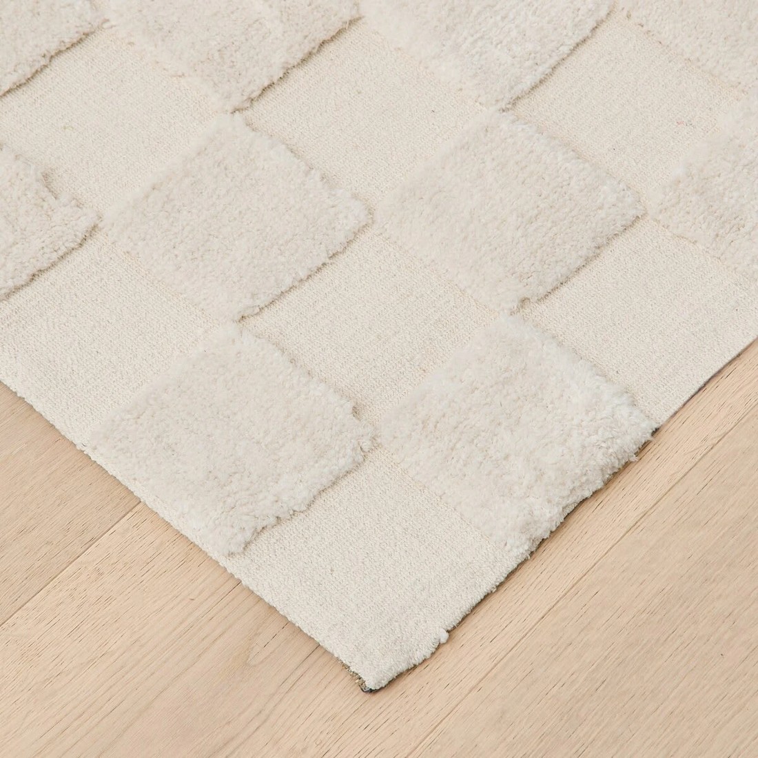 2 Check Rug - Natural, Small - 140cm x 70cm, 2 of 8