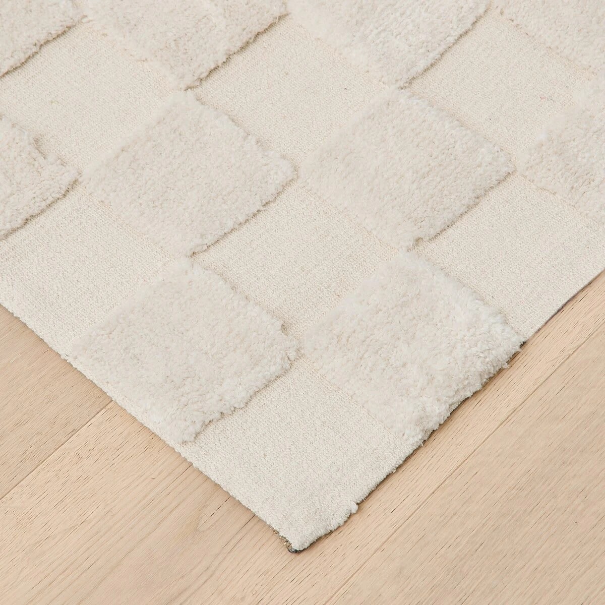 2 Check Rug - Natural, Small - 140cm x 70cm, 2 of 8