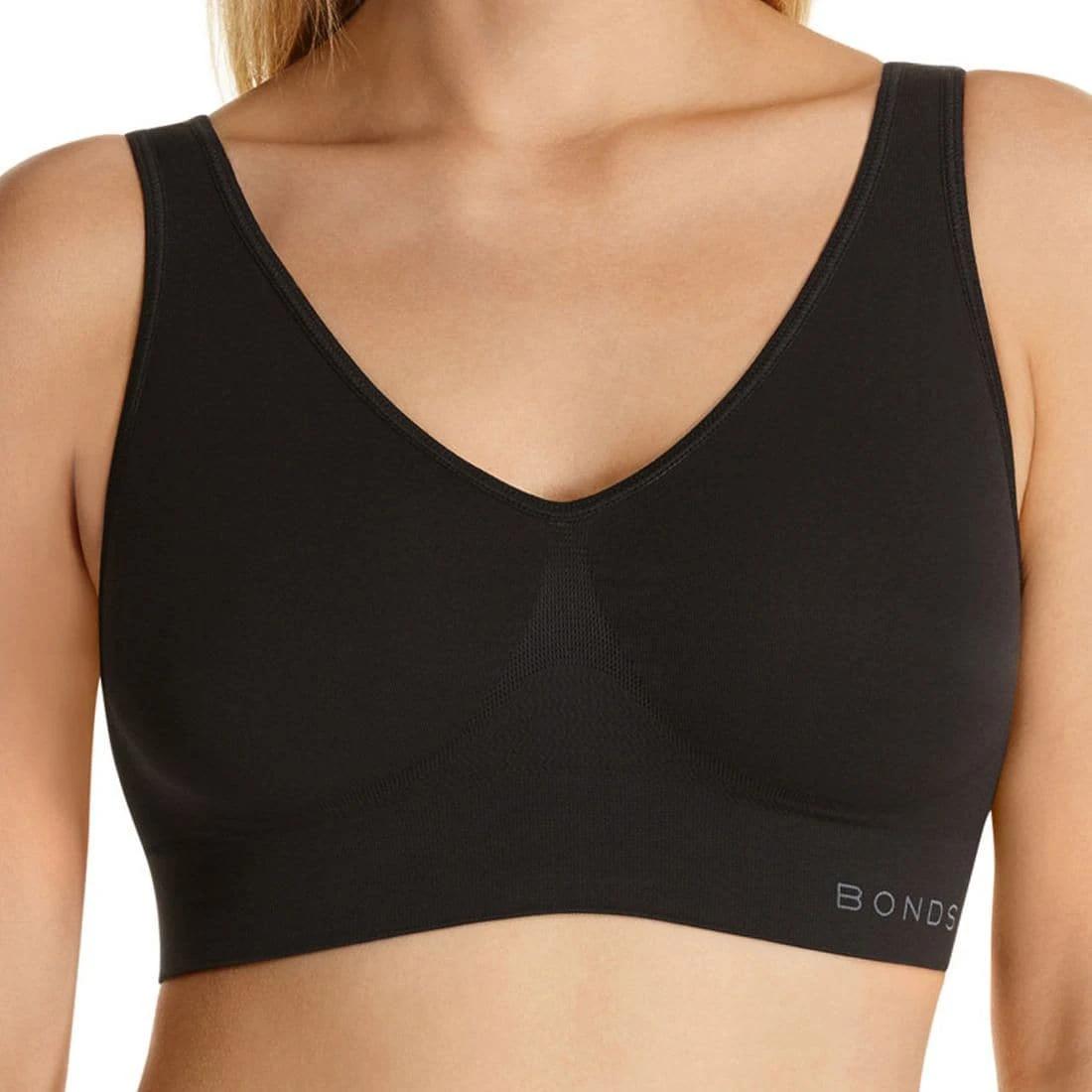 1 Bonds Seamless Comfy Crop Top BLACK, 1 of 3