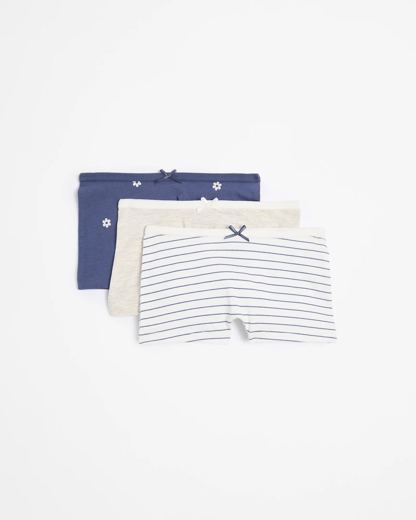 1 Younger Kids Girls Shortie 3 Pack - Maxx STRIPE/DITSY FLORAL, 1 of 1