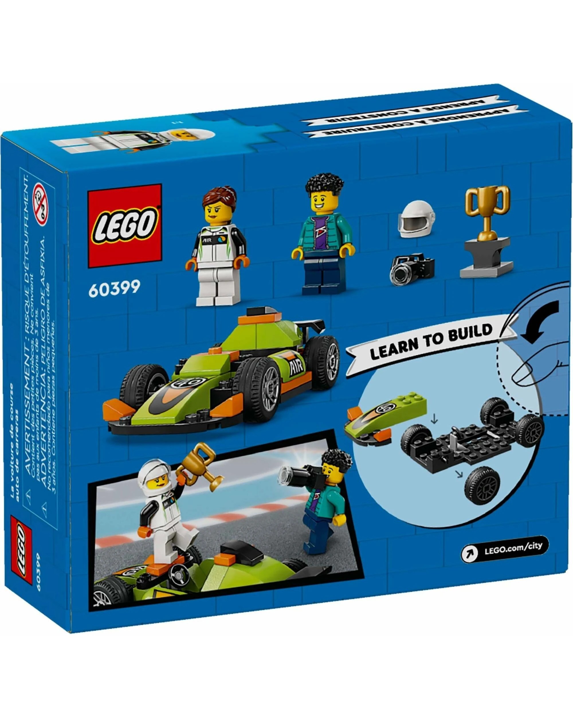 4 LEGO City Green Race Car 60399, 4 of 5