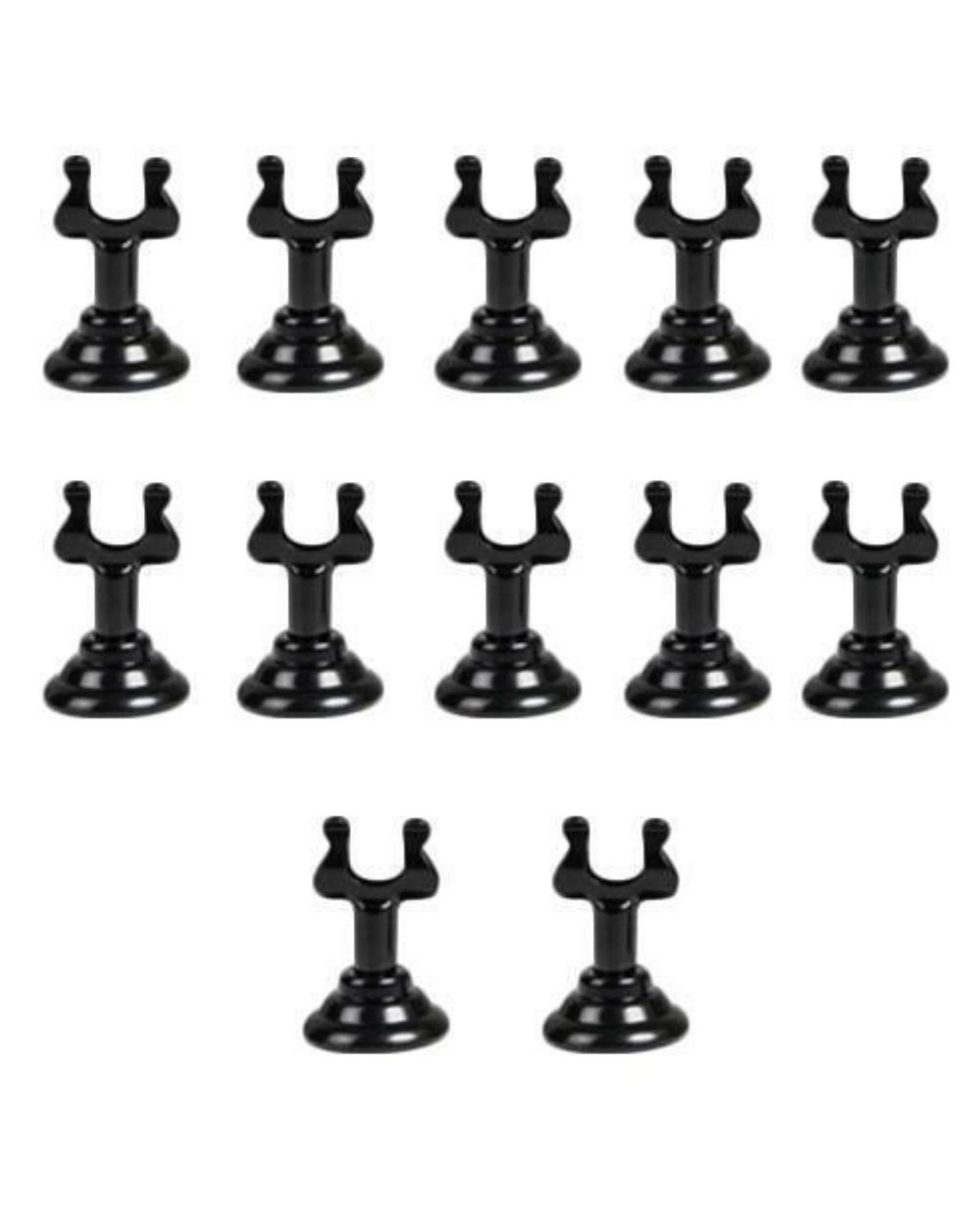 1 12 x Harp Shape Place Card Menu Holder 35 x 25mm  Black, 1 of 1