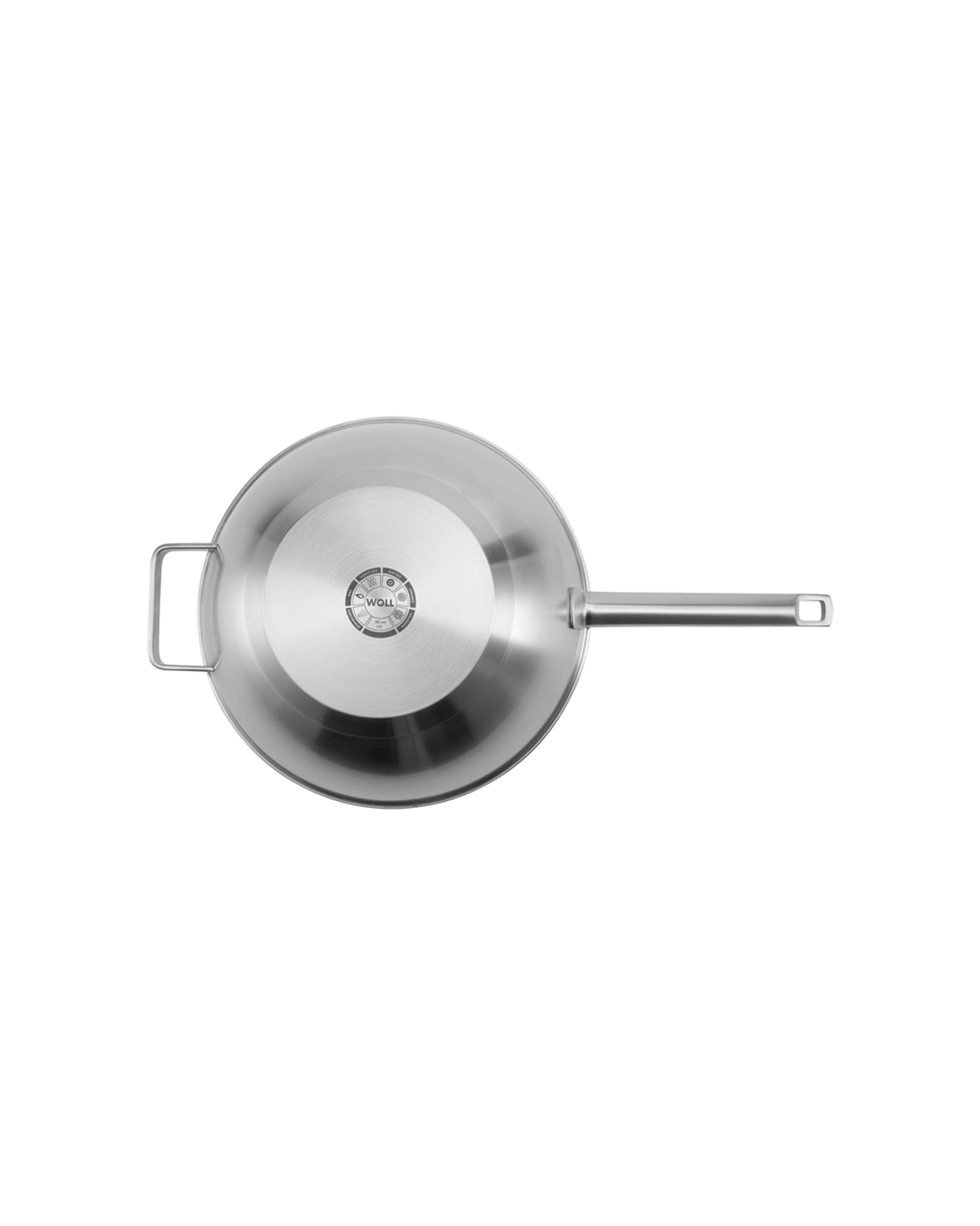 3 Woll Steel Wok With Lid Helper 30cm Premium Stainless Steel - Silver, 3 of 3