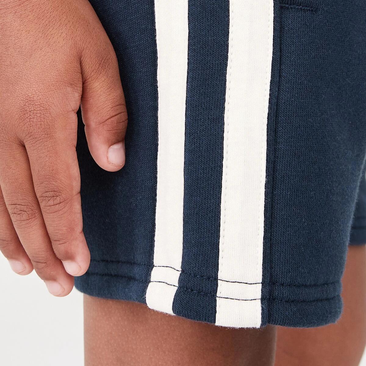 5 Stripe Knit Shorts Dress Navy, 5 of 9