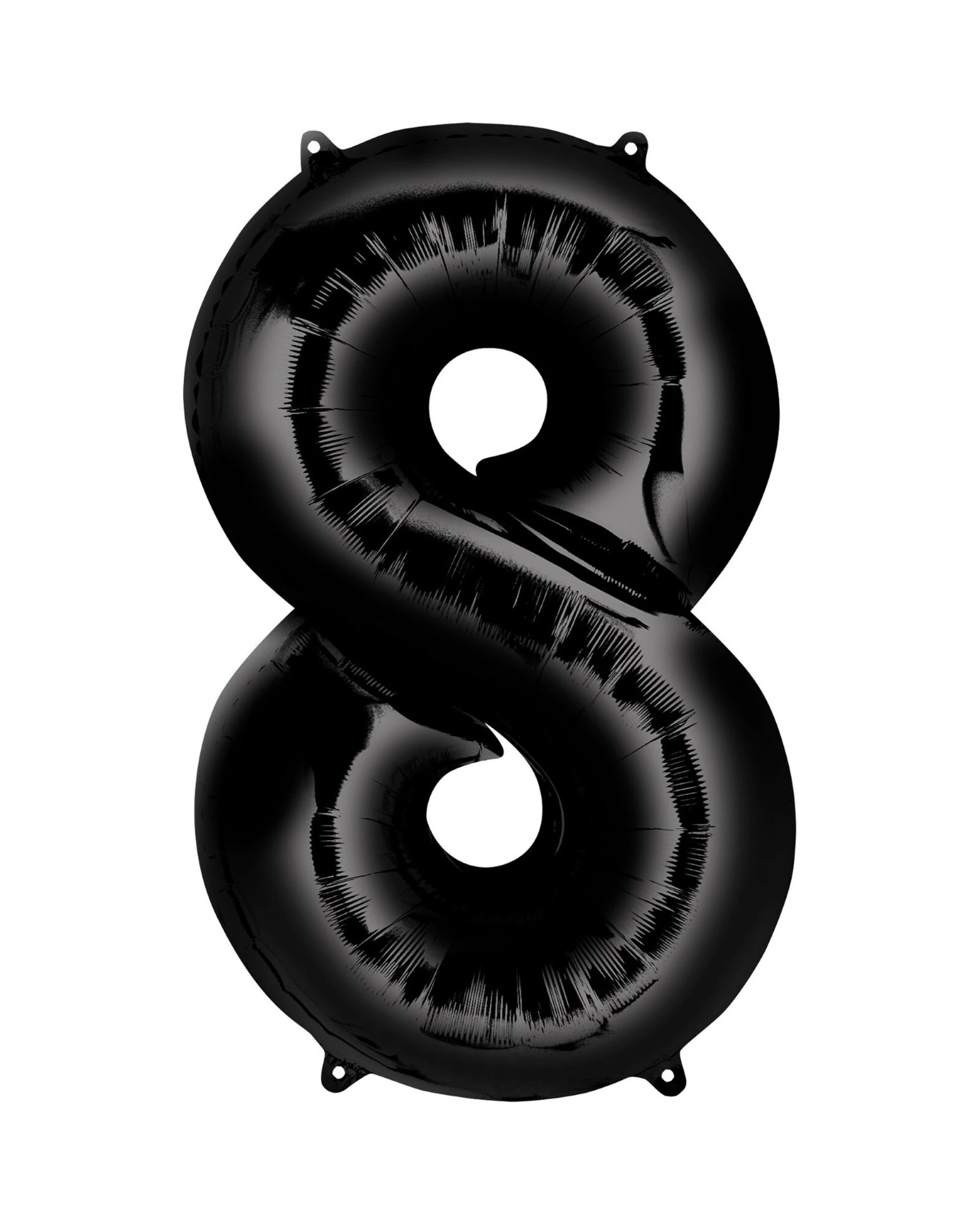 1 Meteor Foil 8 Balloon 86cm - Black, 1 of 1